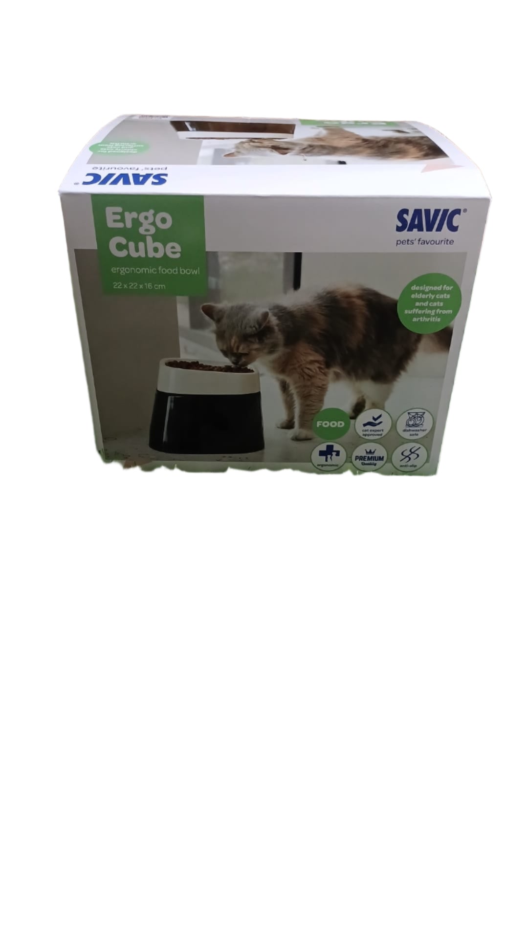 Ergo Cube Cat Food Bowl by SAVIC