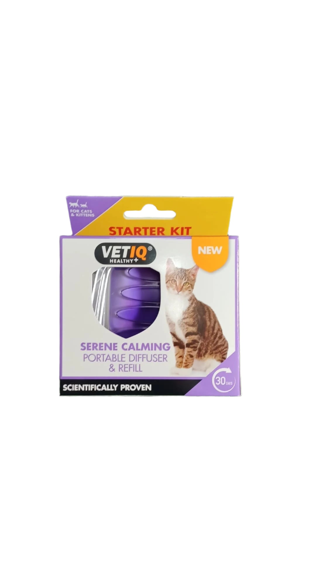 VETIQ Calming Portable Diffuser & Refill –  Stress Relief for Cats