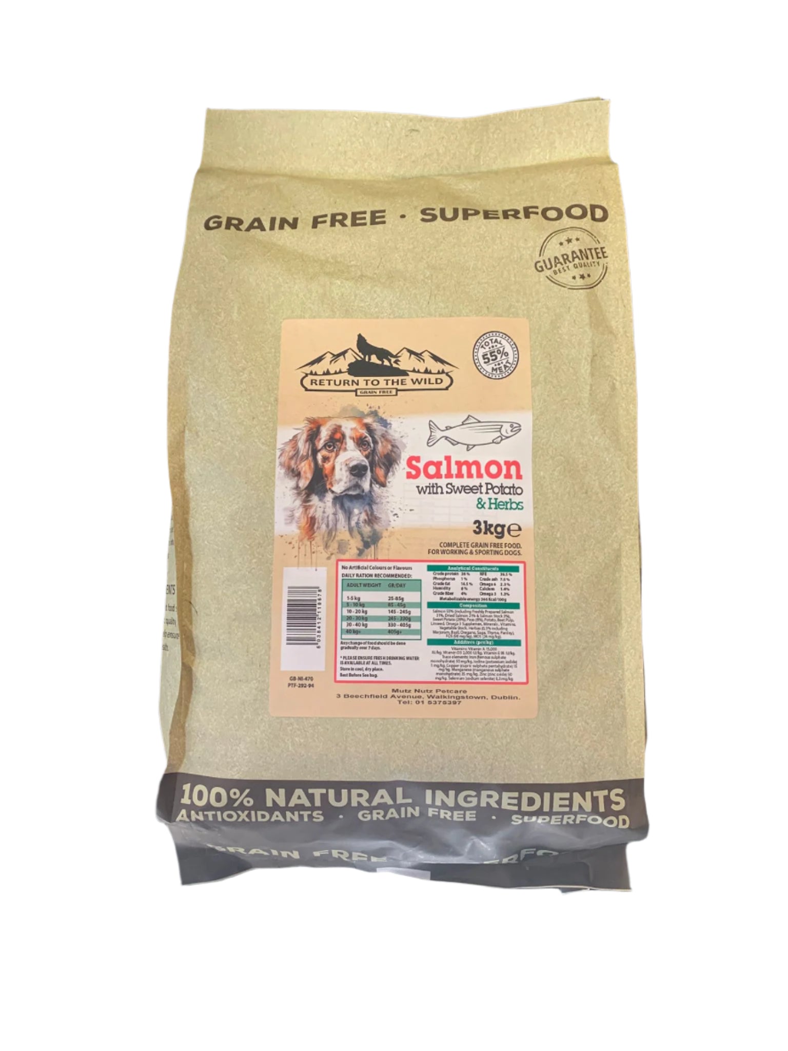 Salmon with Sweet Potato & Herbs -  Dog Dry Food - New Return to the Wild