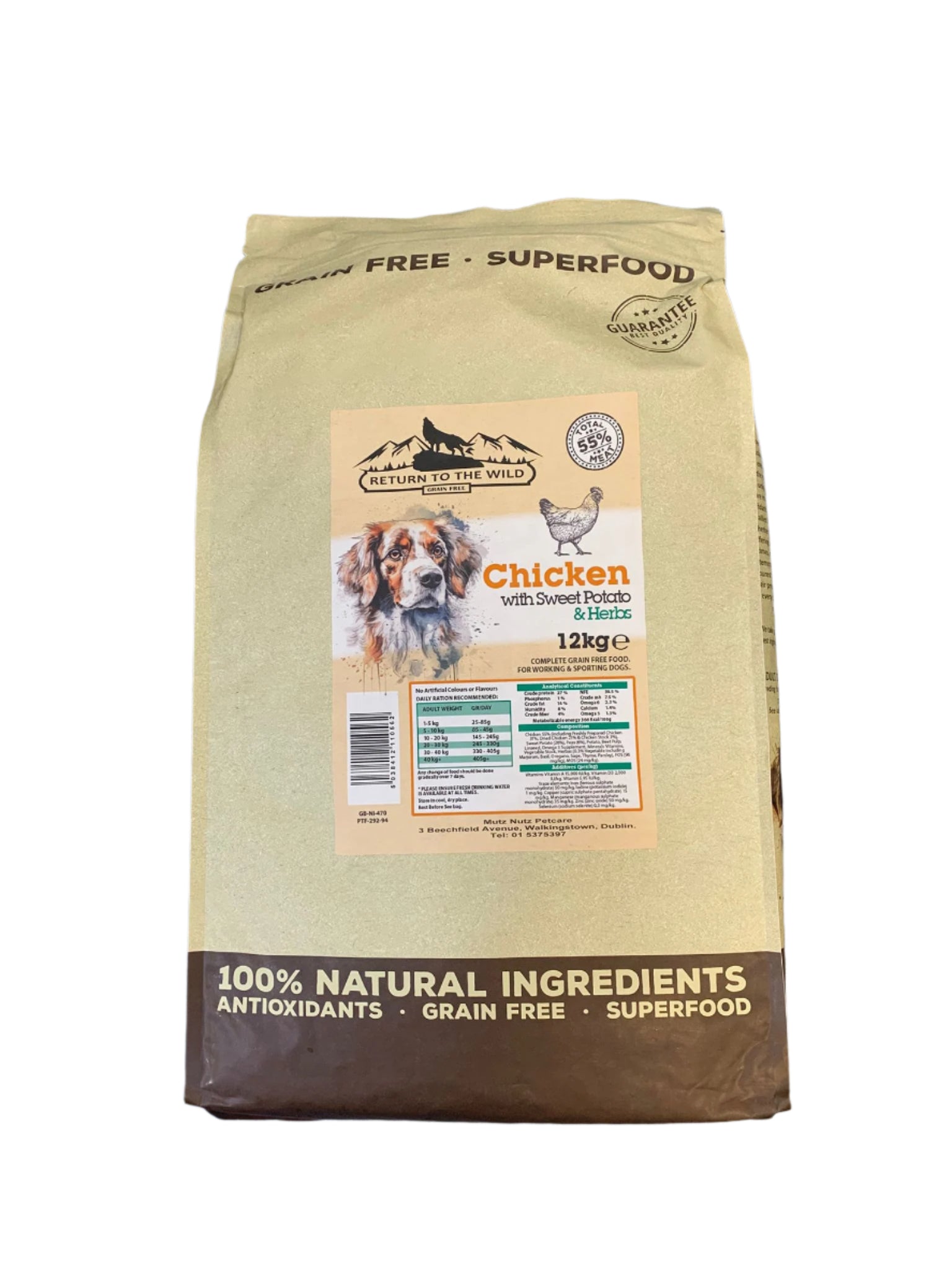 Chicken with Sweet Potato & Herbs - Dog Dry Food - New Return to the Wild