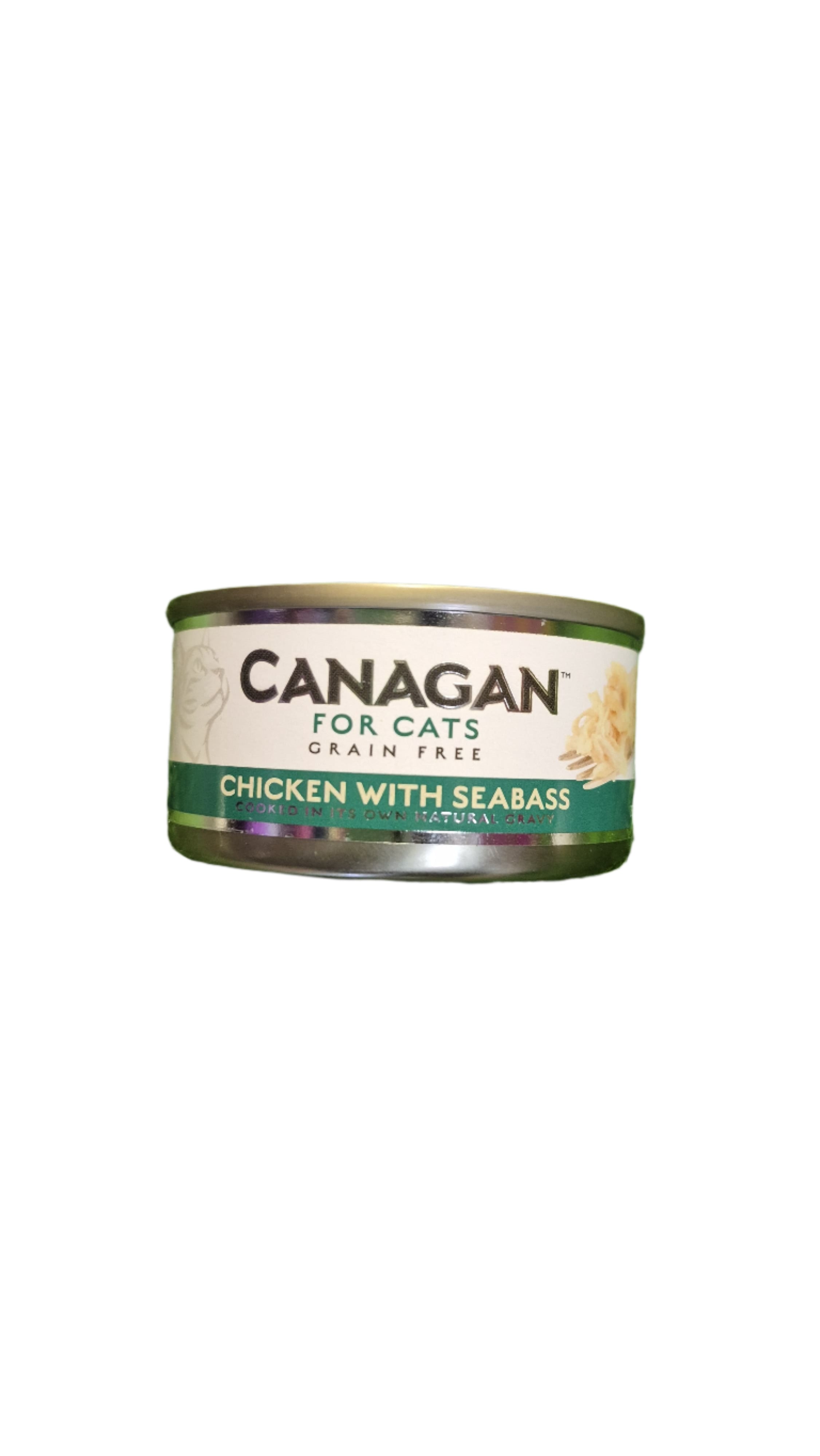 Canagan Chicken with Seabass in Natural Gravy – Premium Grain-Free Wet Cat Food (75g)