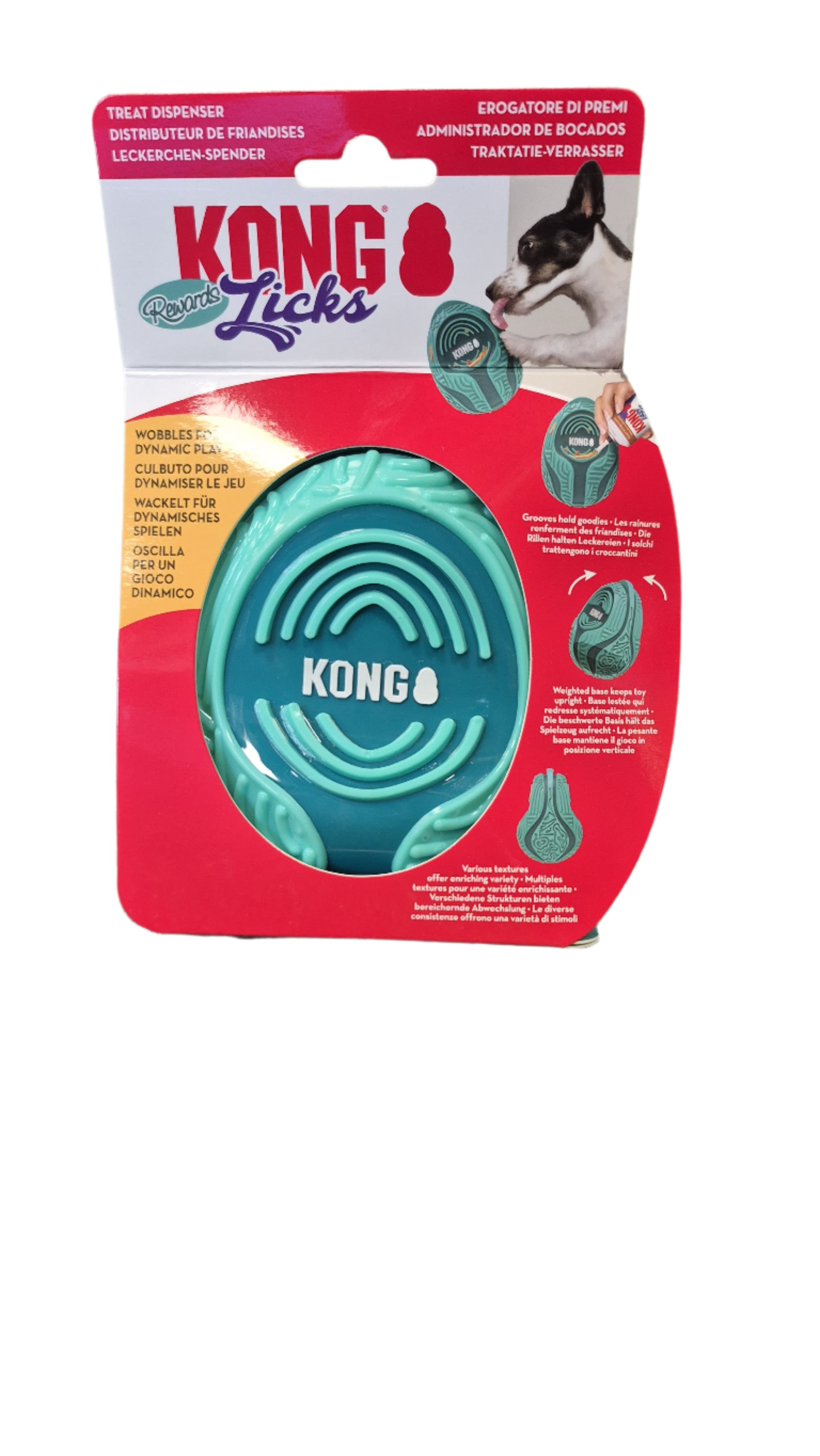KONG Rewards Licks Wobbler for Dogs