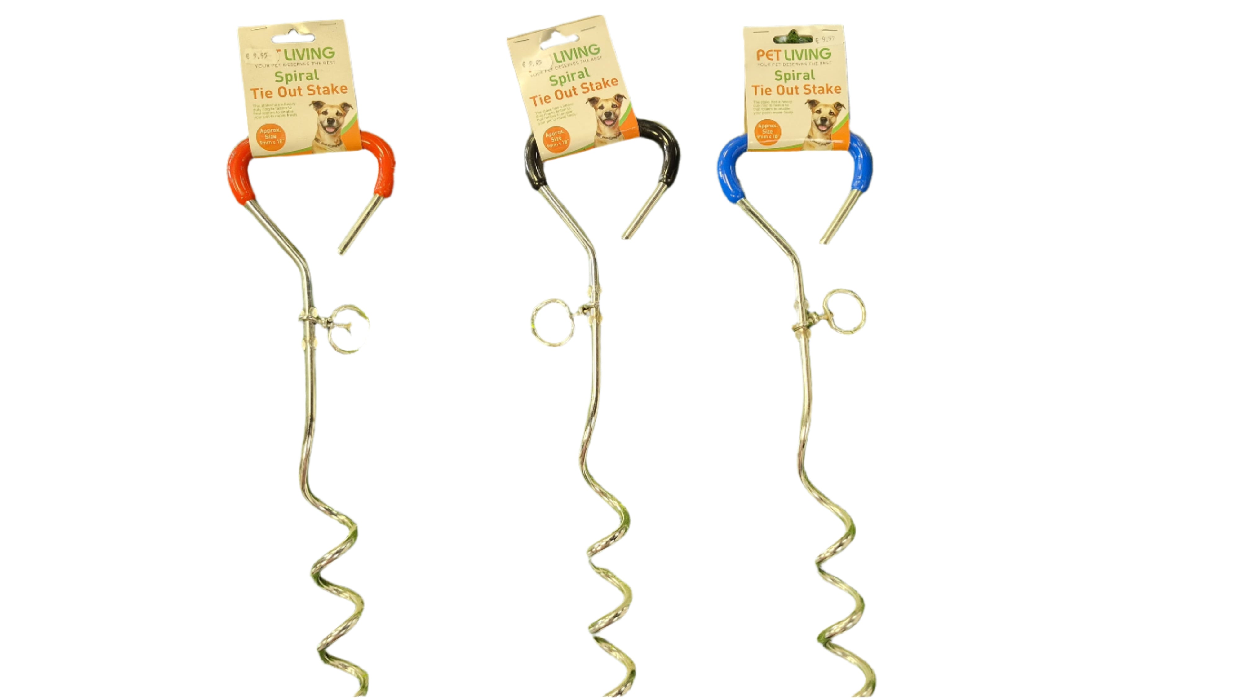 Pet Living Spiral Tie-Out Stakes – Secure Outdoor Freedom for Your Dog