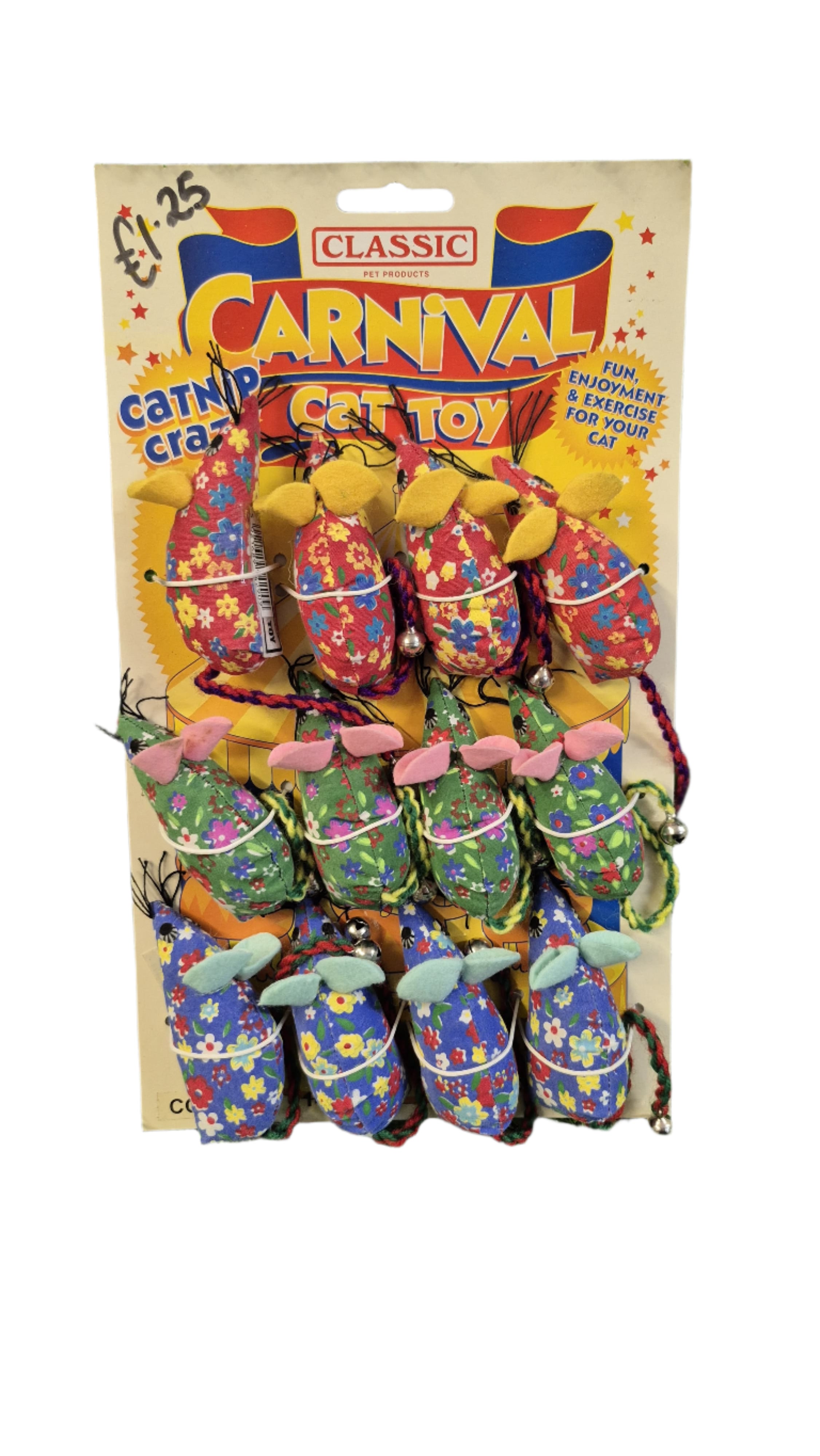 Classic Carnival Cat Toy – Colorful & Fun Playtime for Your Feline Friend