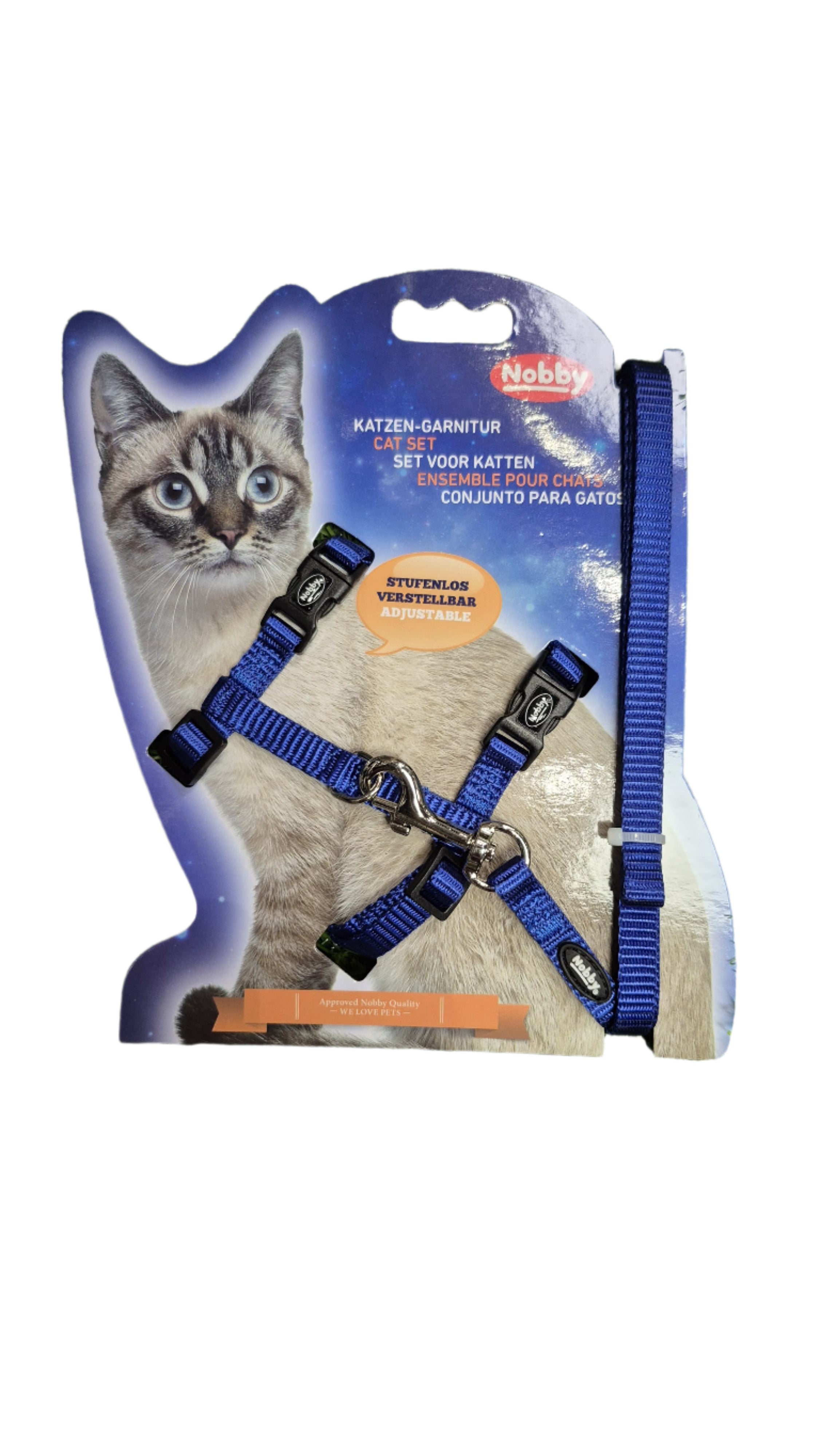 Nobby Adjustable Reflective Cat Harness Set