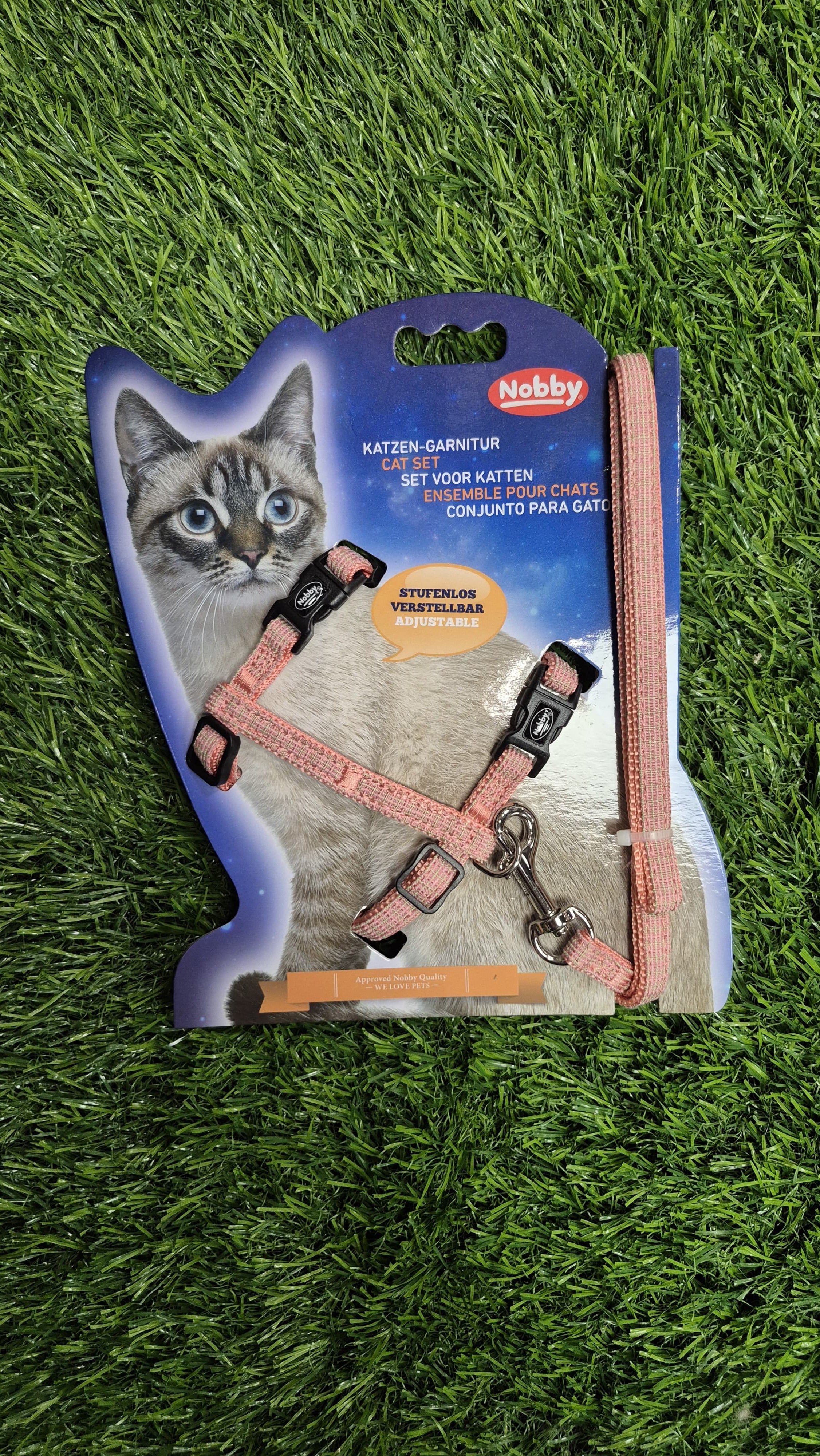 Nobby Adjustable Reflective Cat Harness Set