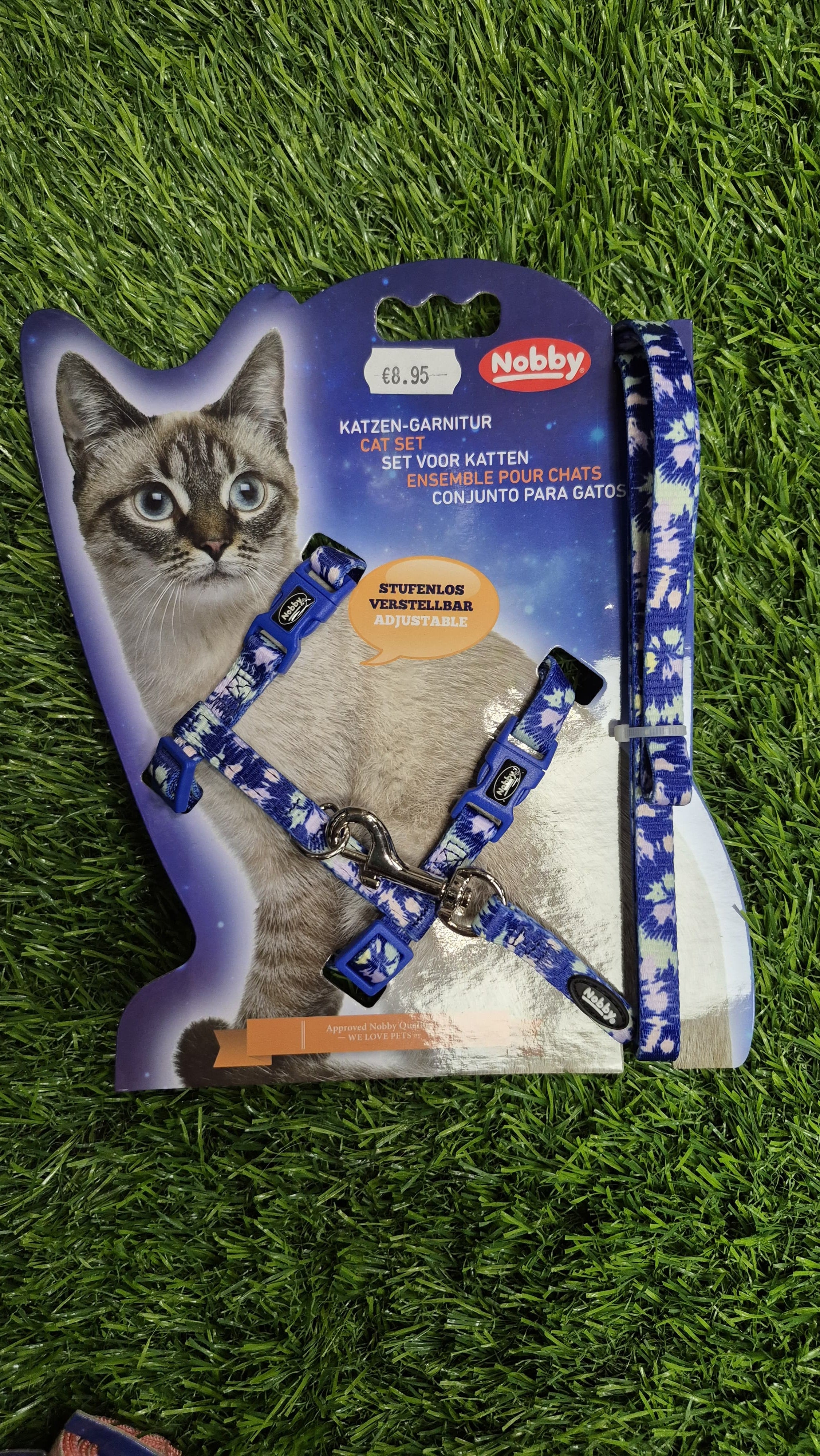 Nobby Adjustable Reflective Cat Harness Set