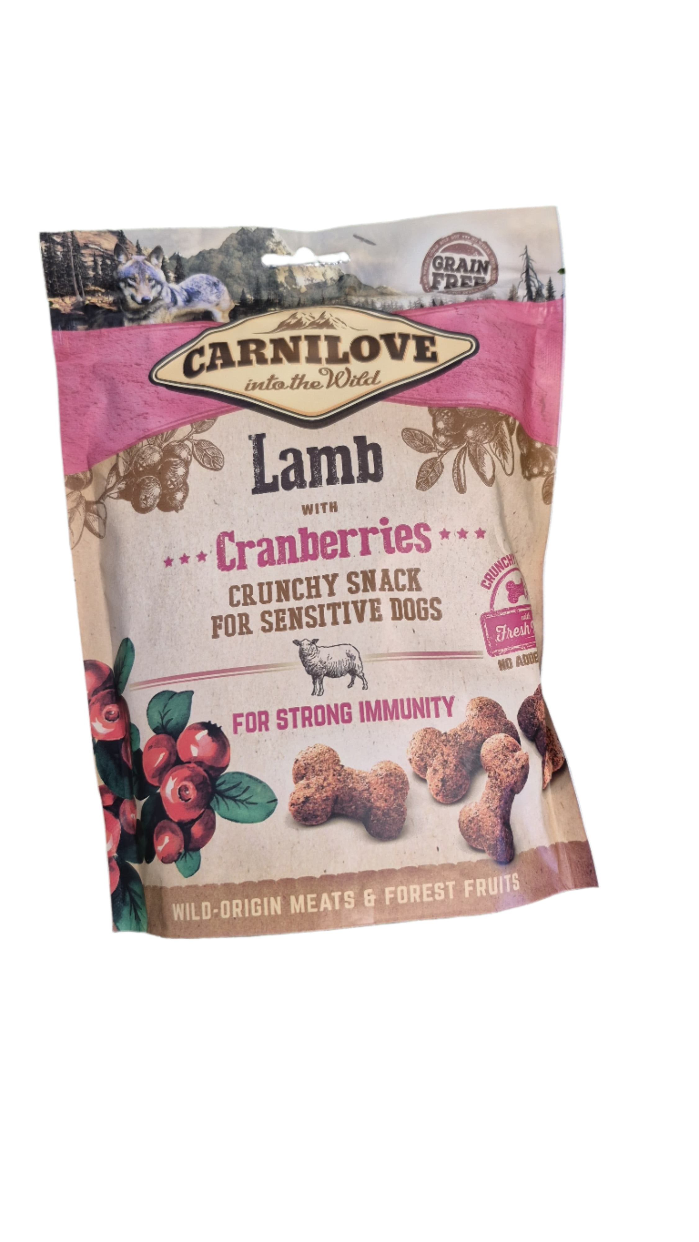 Carnilove into the Wild Soft Lamb Snack with Cranberries