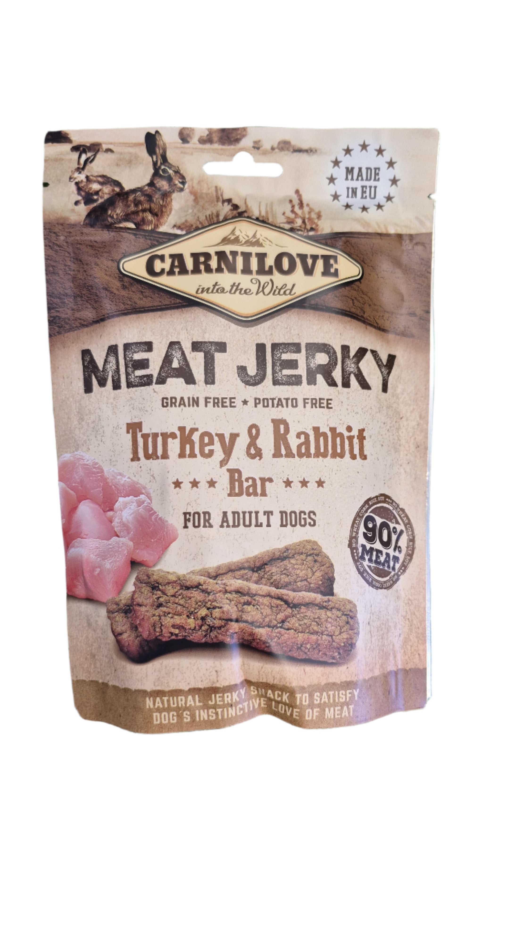 Carnilove Meat Jerky – Turkey & Rabbit Bar