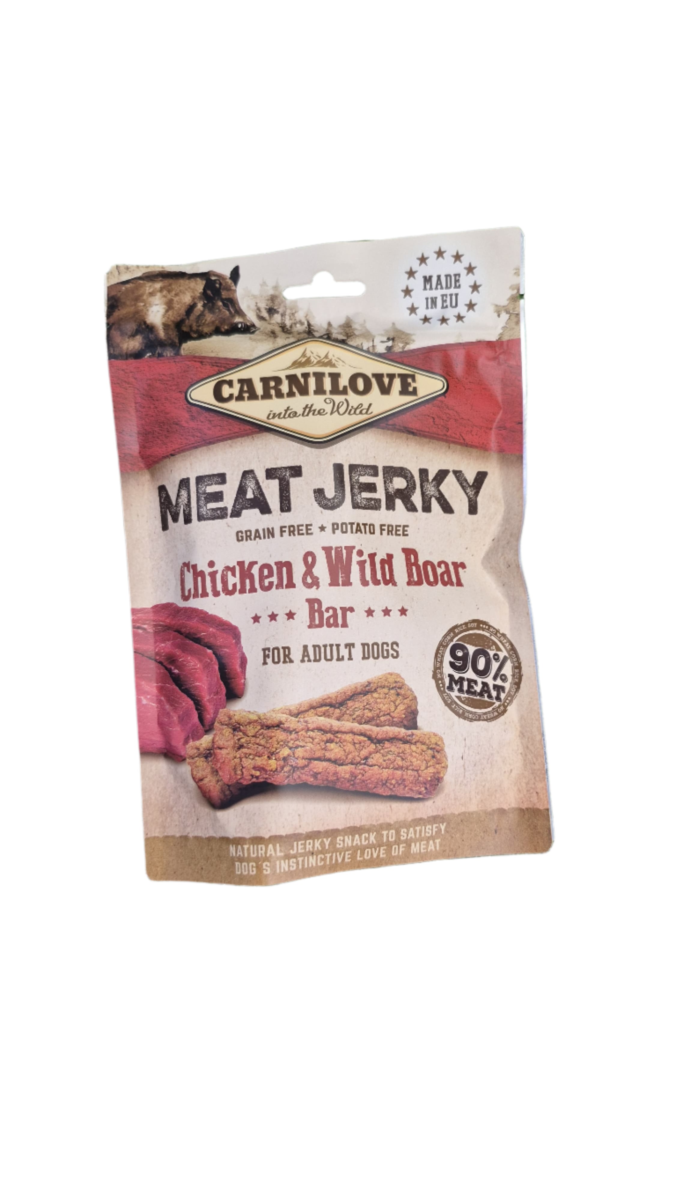 Carnilove Meat Jerky – Chicken & Wild Boar Bar