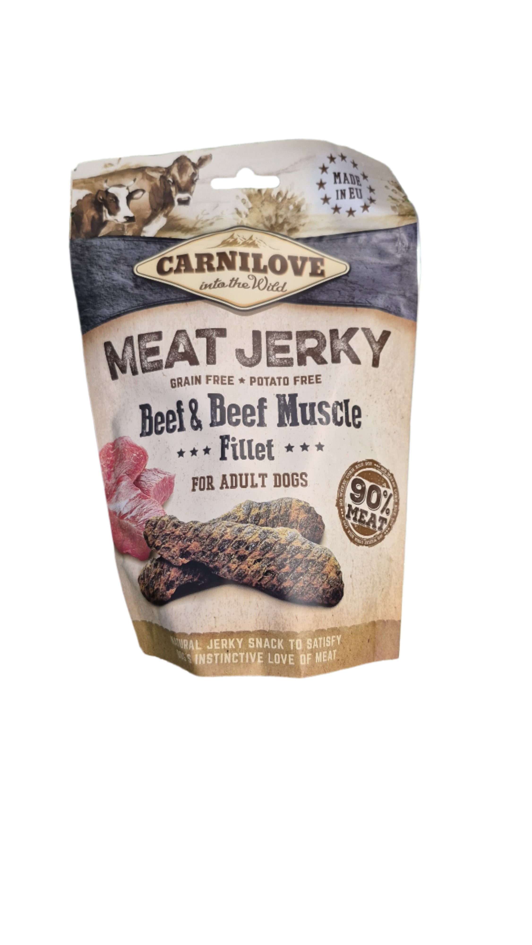 Carnilove Meat Jerky – Beef & Beef Muscle Fillet Bar