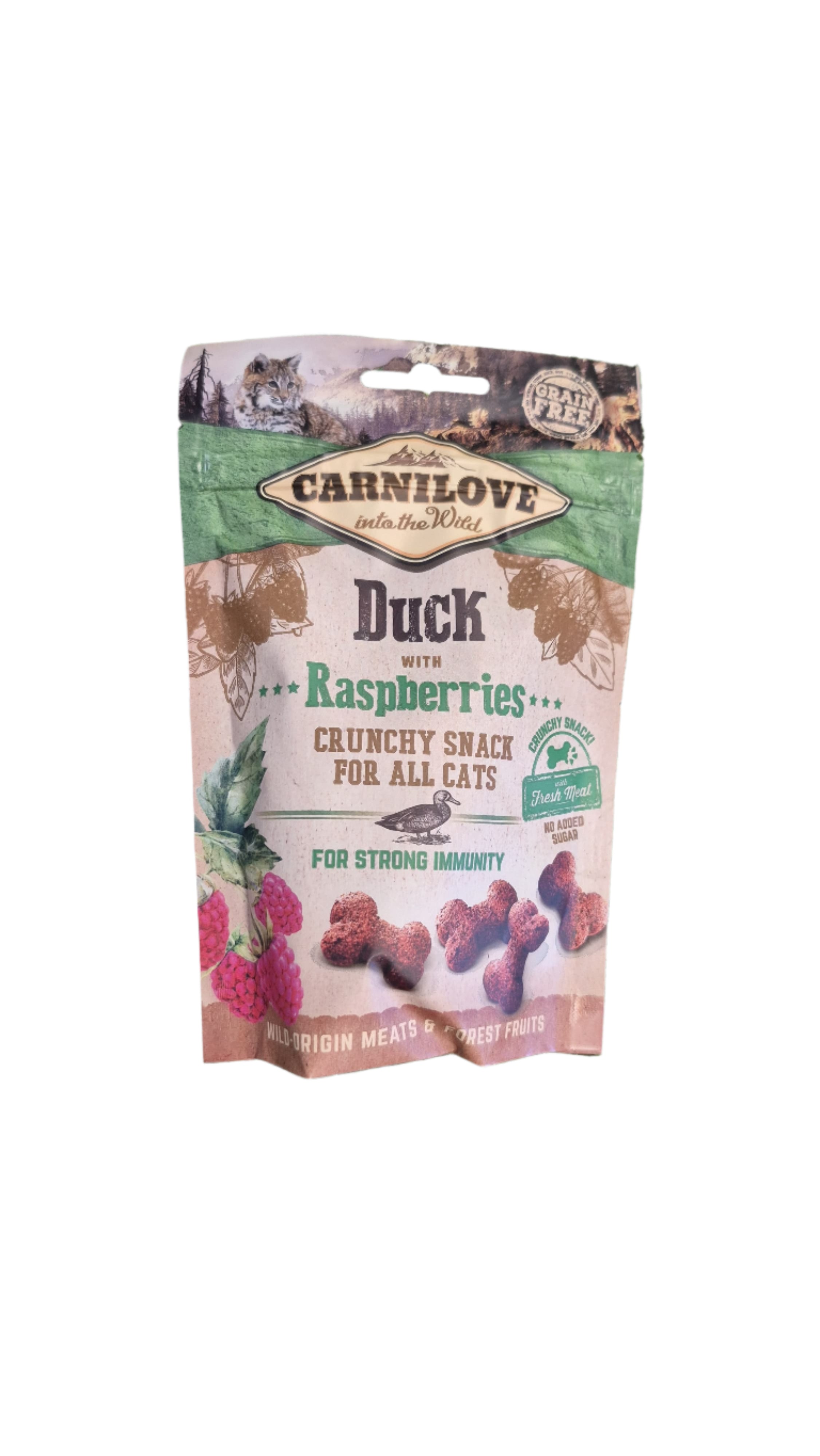 Carnilove Into the Wild Cat Soft Snack – Duck with Raspberries