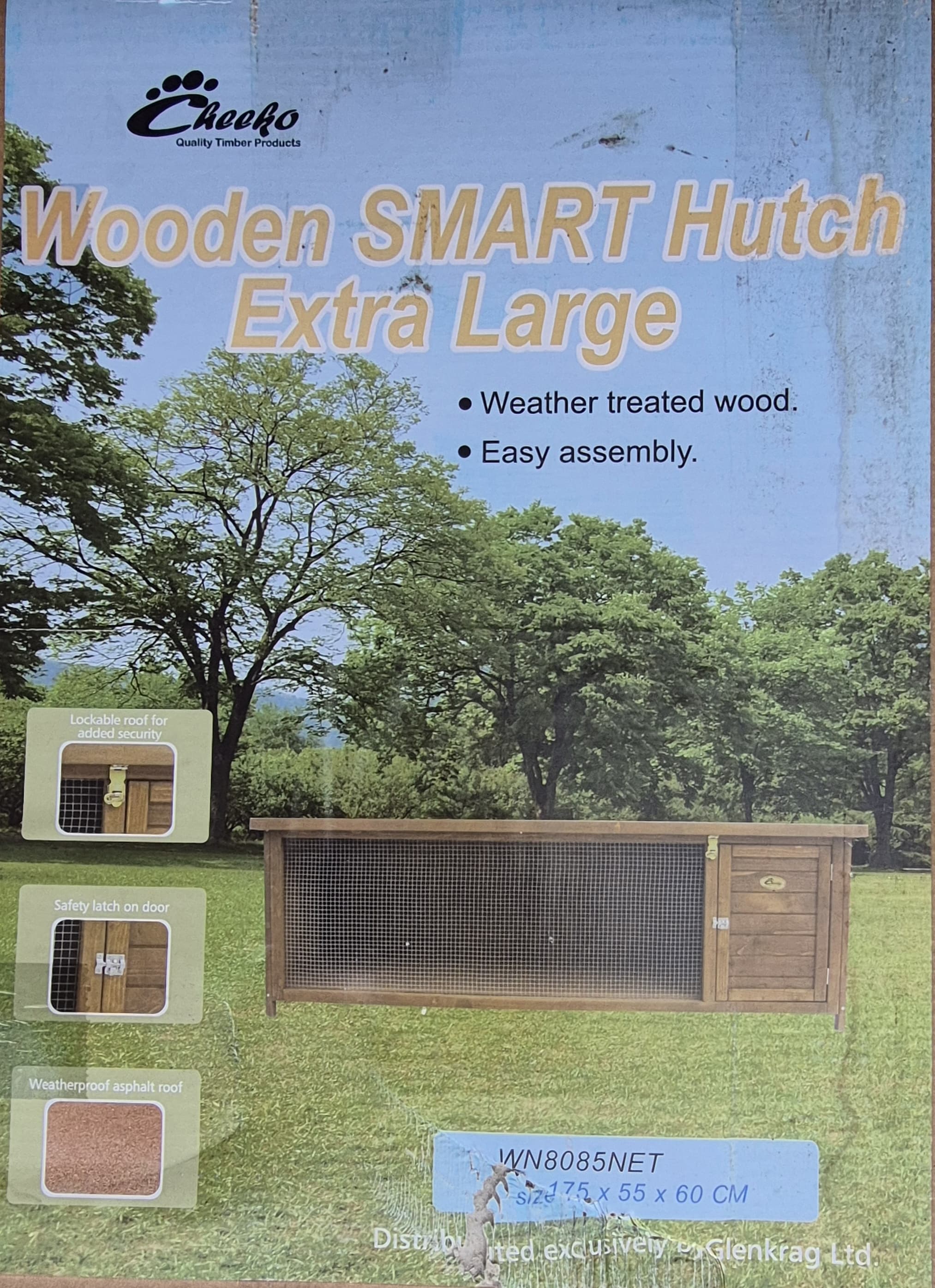 Wooden SMART Rabbit Hutch Extra Large