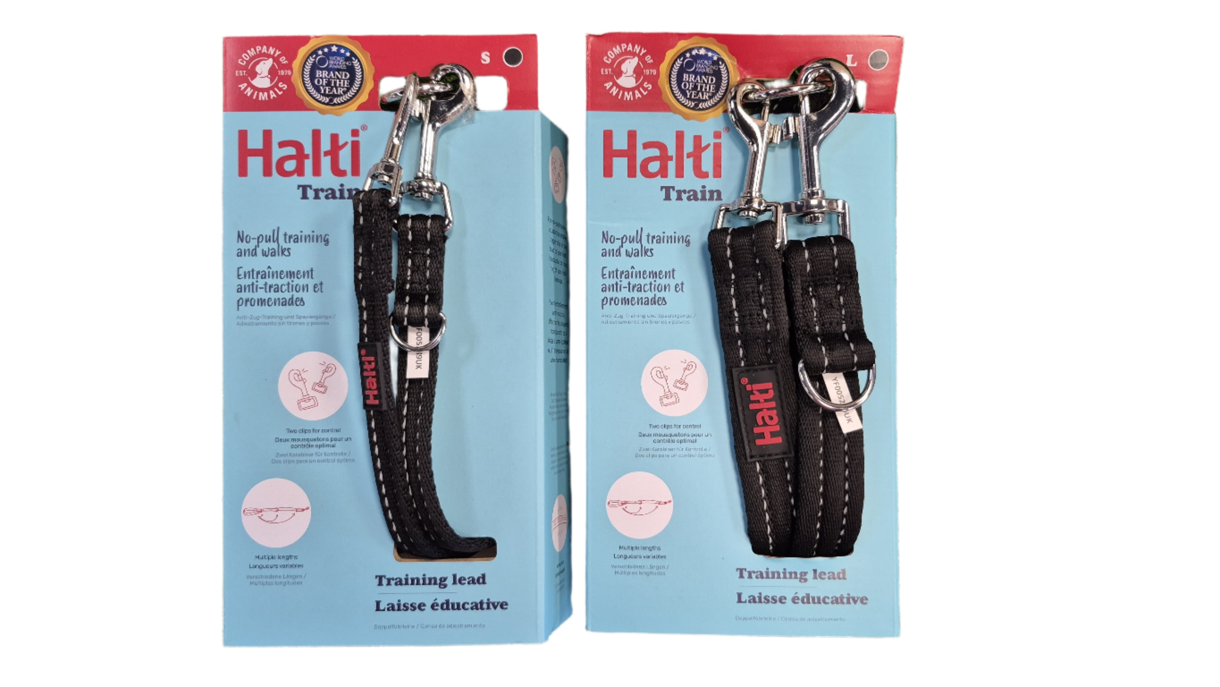 Black Halti Dog Training Lead