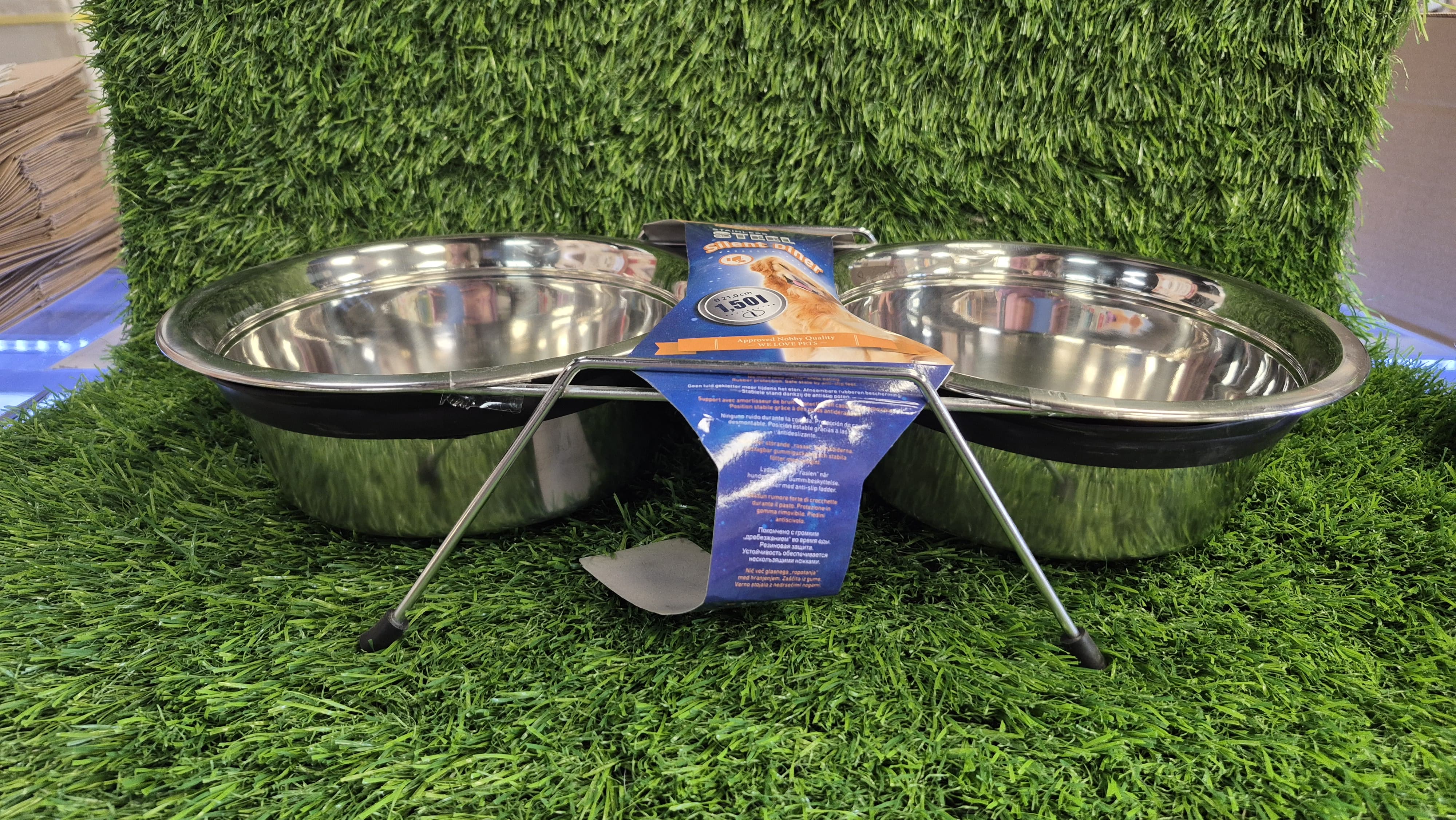 Nobby Stainless Steel Silent Diner Pet Bowls