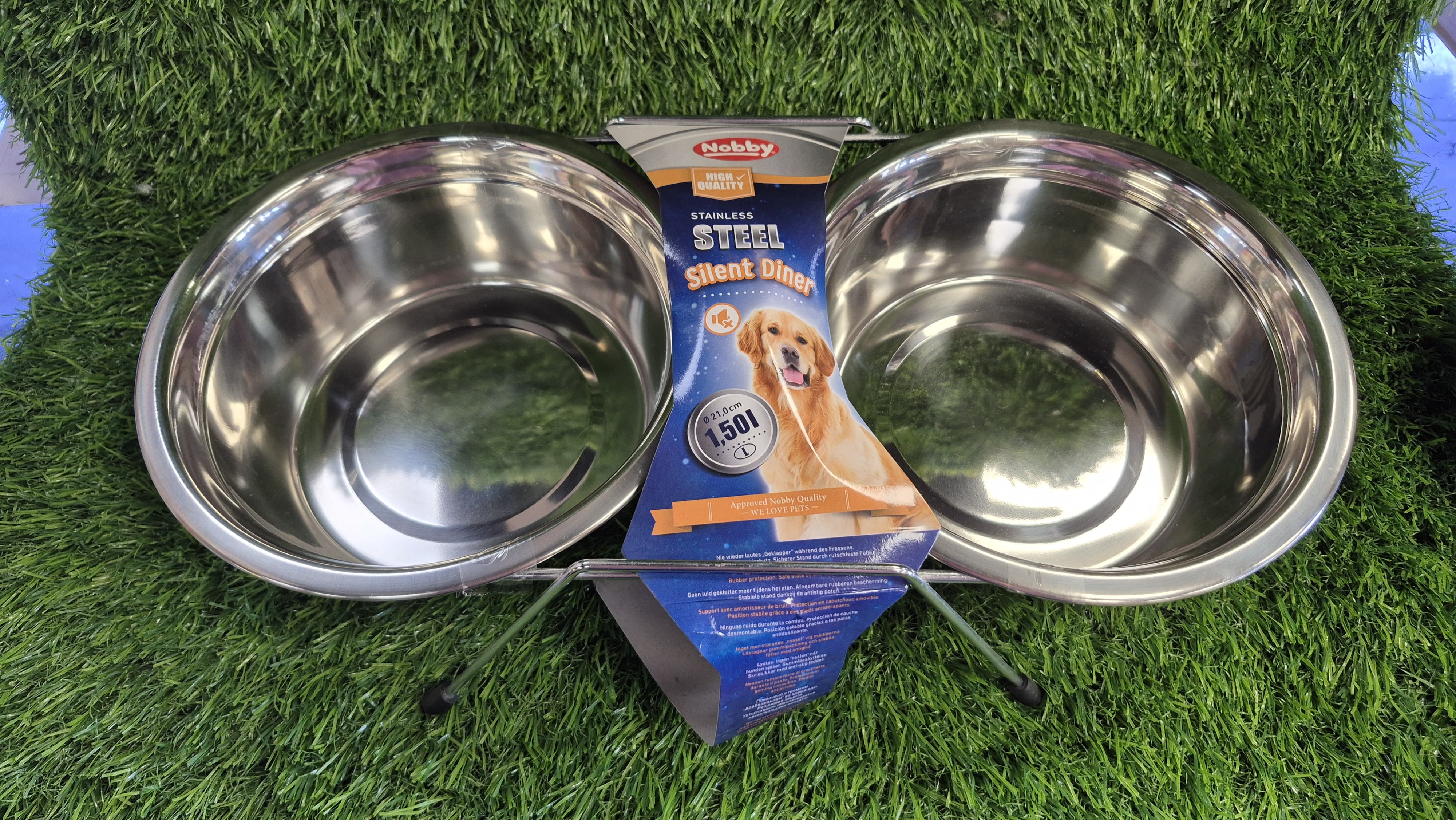 Nobby Stainless Steel Silent Diner Pet Bowls
