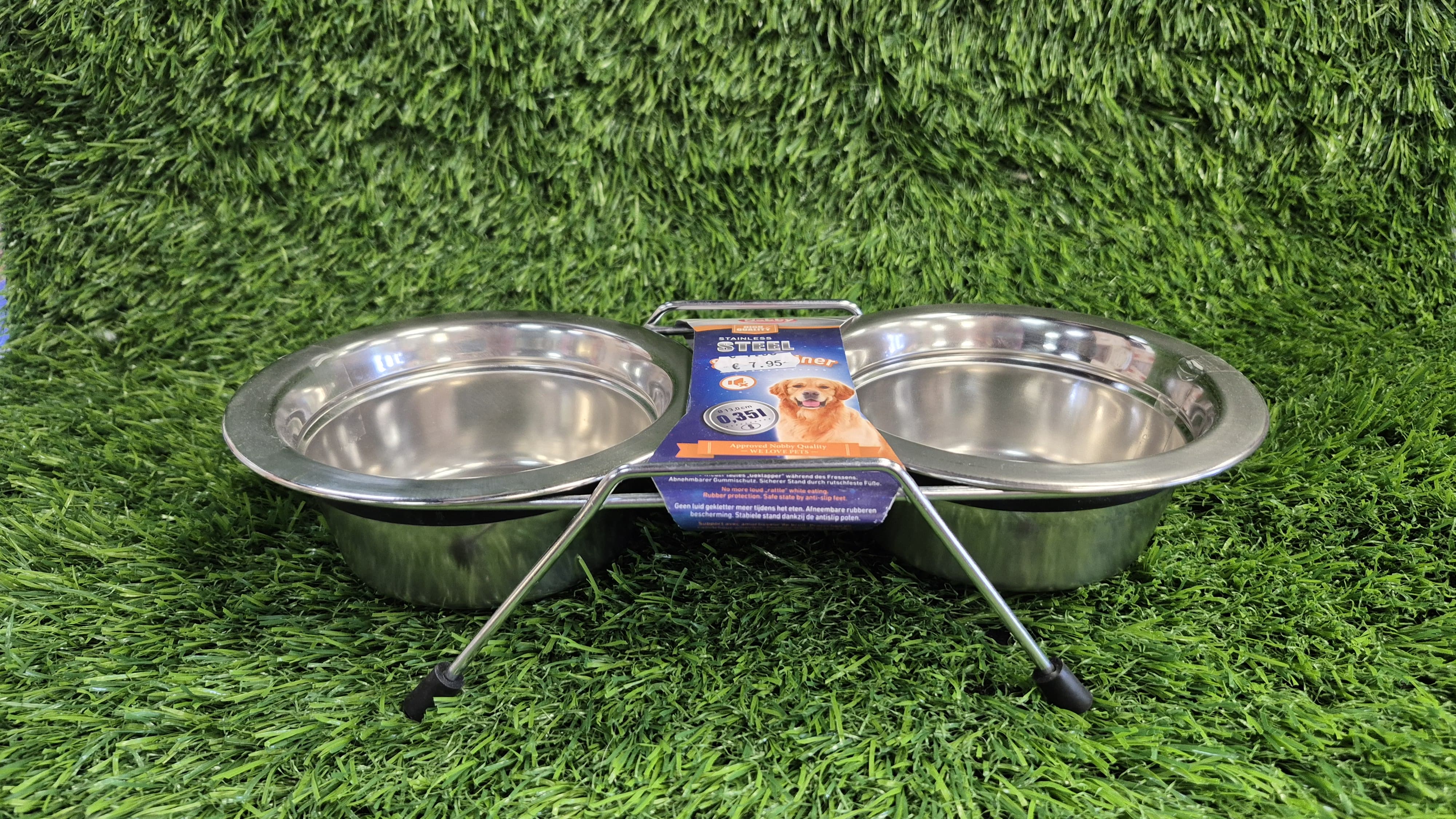 Nobby Stainless Steel Silent Diner Pet Bowls