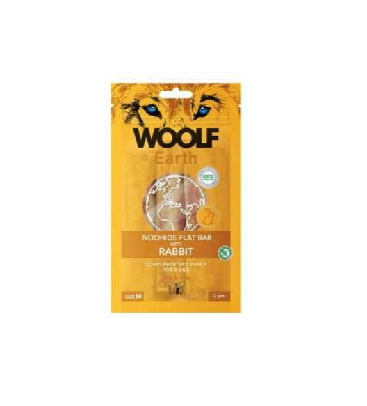 Woolf Noohide Flat Bar With Rabbit M- 3Pcs