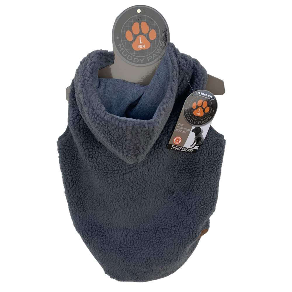 Ancol Teddy Sherpa Fleece Dog Hoodie - Large 50Cm