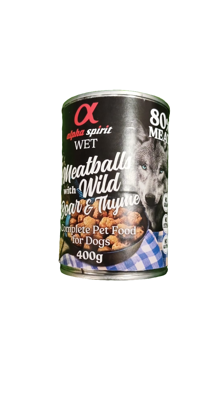 Alpha Spirit Meatballs Dog Wet Food