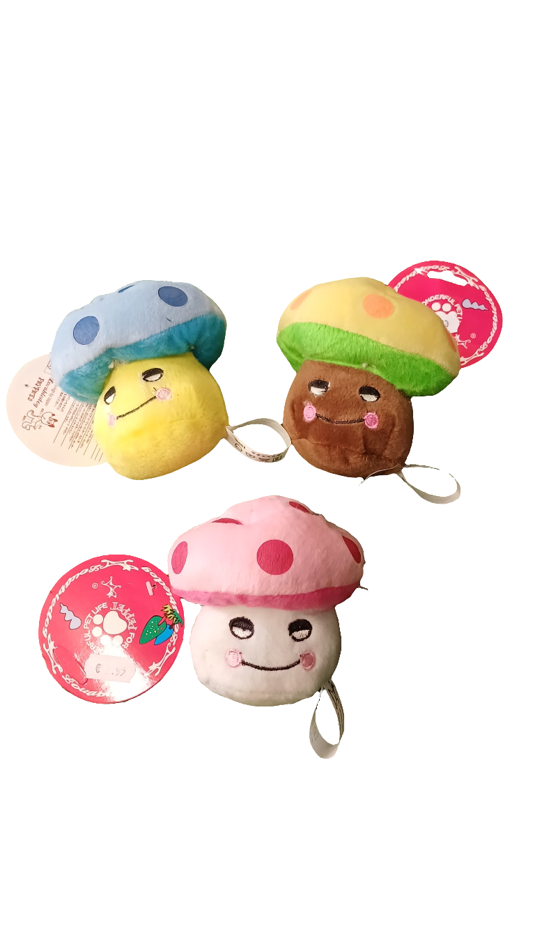 Plush Mushroom Dog Toy
