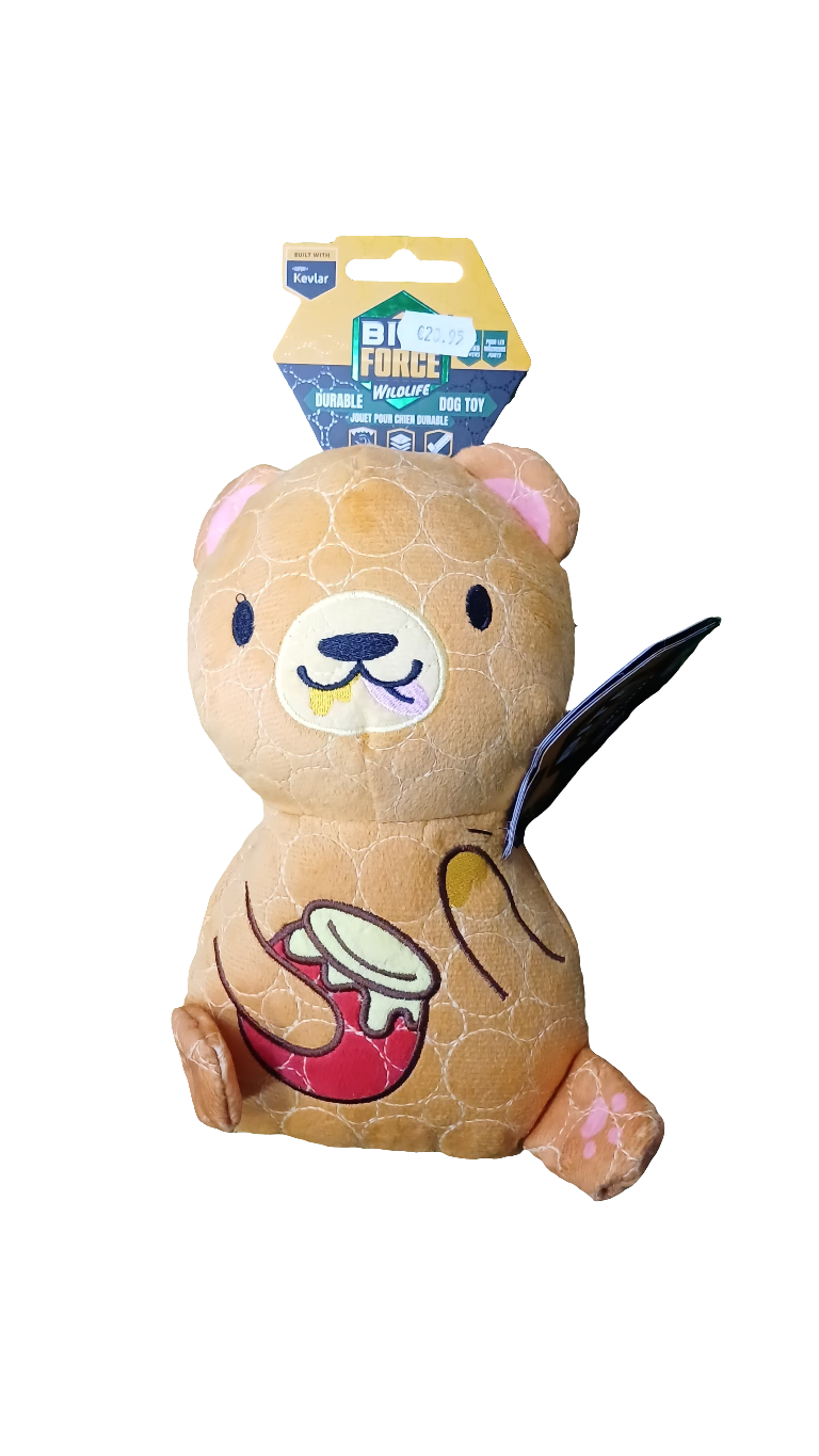 BI FORCE Wildlife Durable Teddy Bear Dog Toy