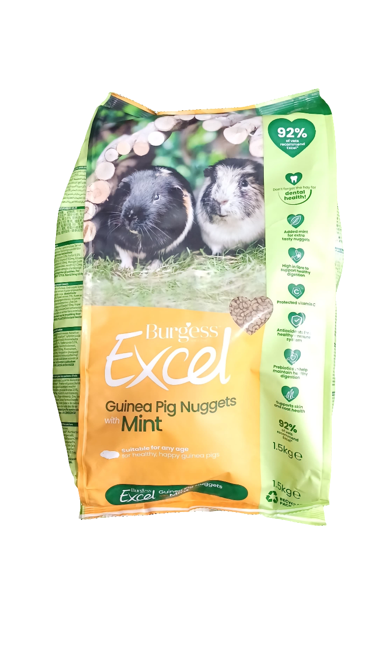 Burgess Excel Guinea Pig Nuggets Mint Flavoured