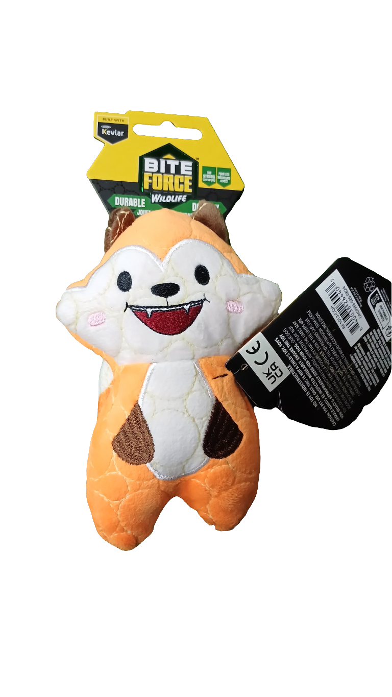 BI FORCE Wildlife Durable Chipmunk Dog Toy