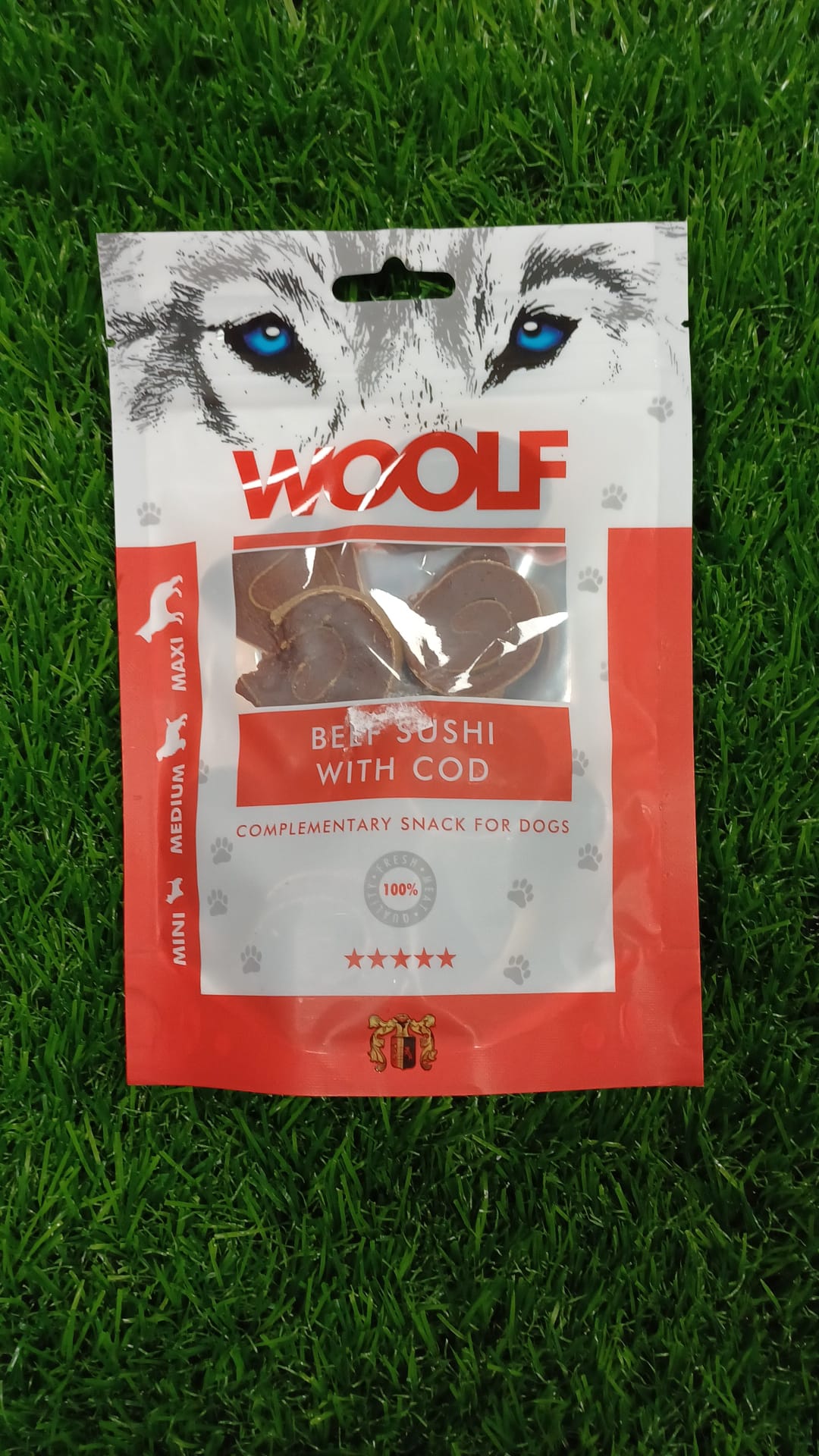 Beef Sushi with Cod Woolf Dog Treats