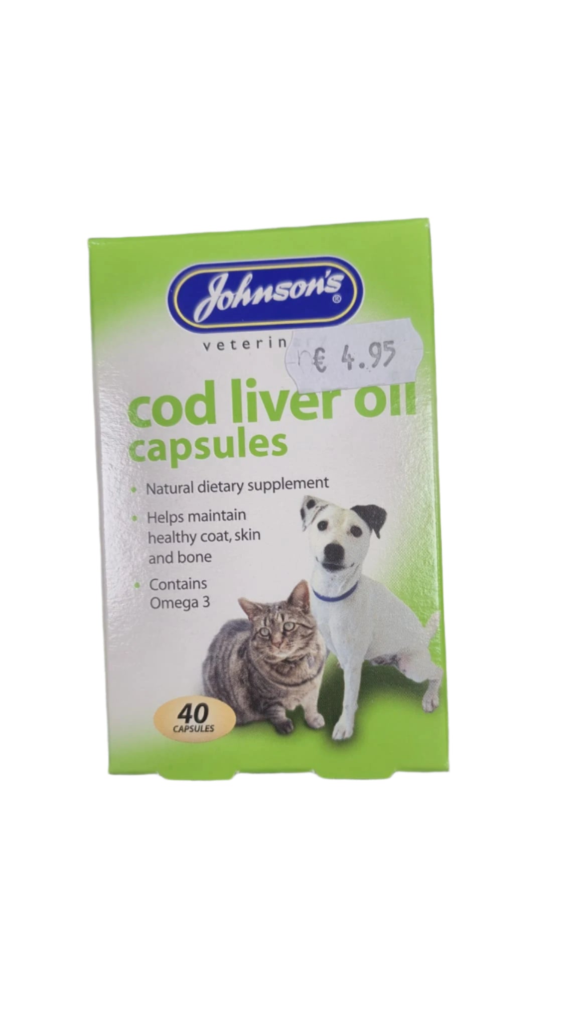 Johnsons Cod Liver Oil Capsules For Cats & Dogs