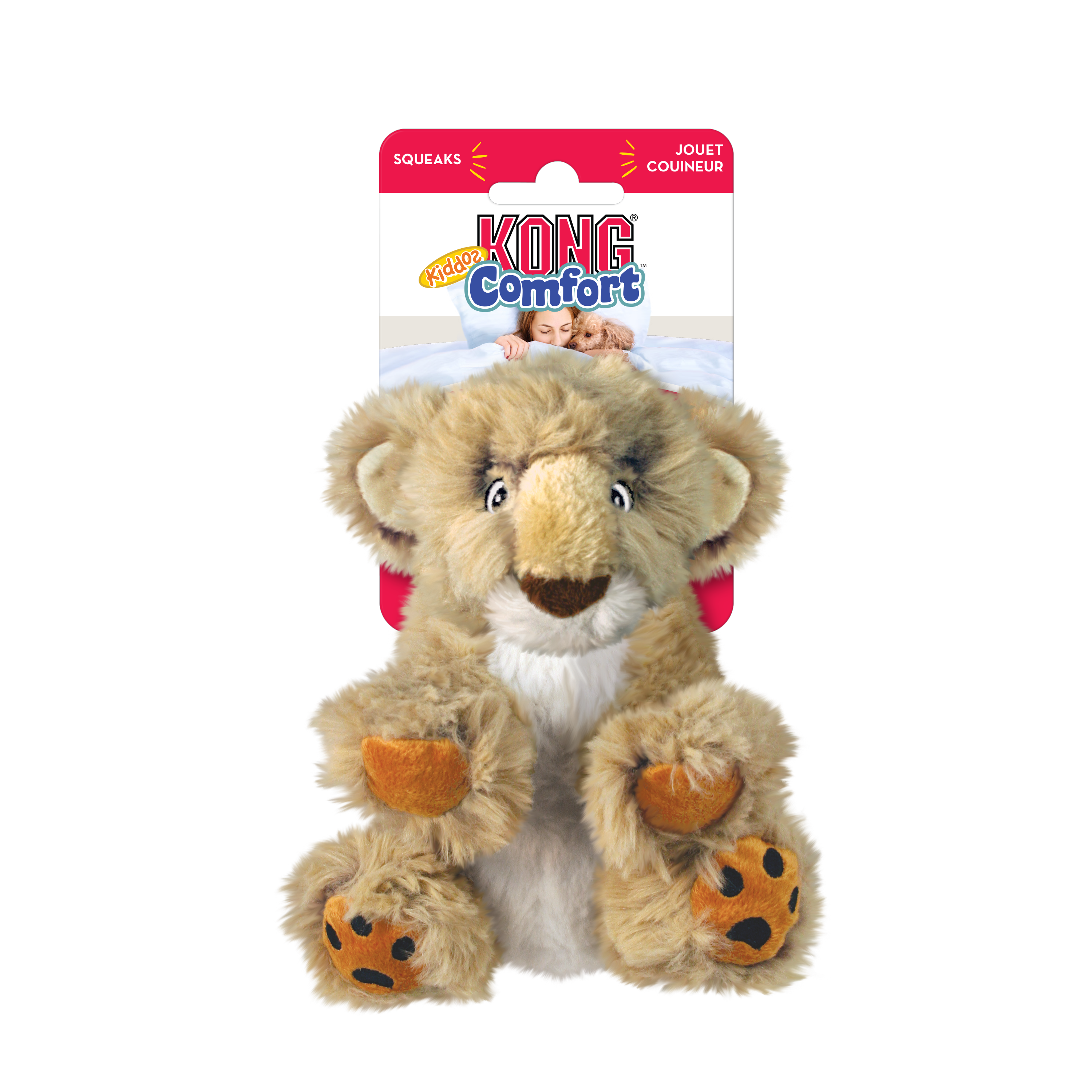Lion Comfort Dog Removeable Squeaker Toy