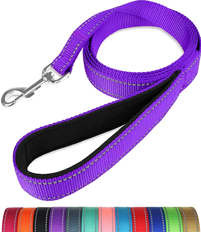 Hemmo and Co  Reflective Padded Purple Lead 120Cm