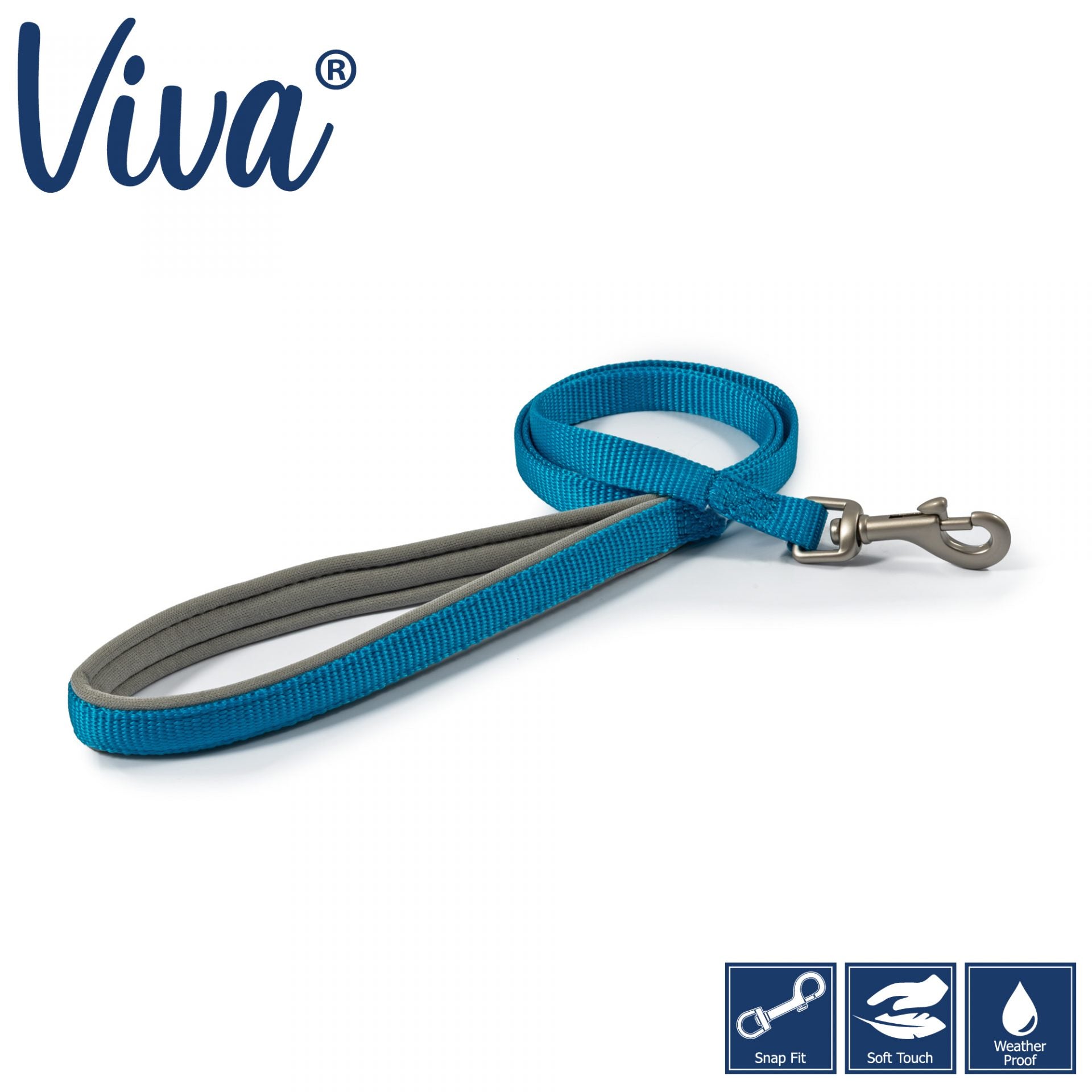 Ancol Padded Lead Blue 100Cm
