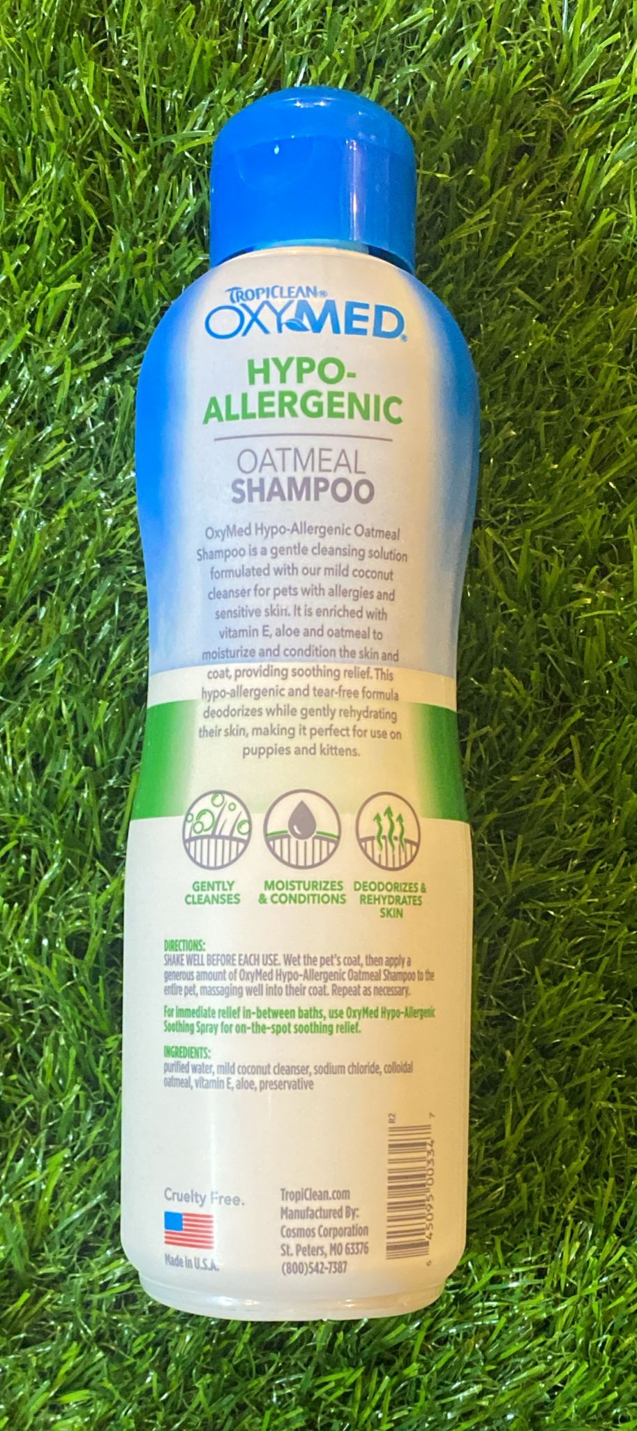 TropiClean OxyMed Hypo-Allergenic Oatmeal Shampoo