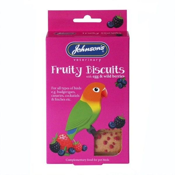 Johnson’s Fruity Biscuits – Wild Berry Treats for Pet Birds