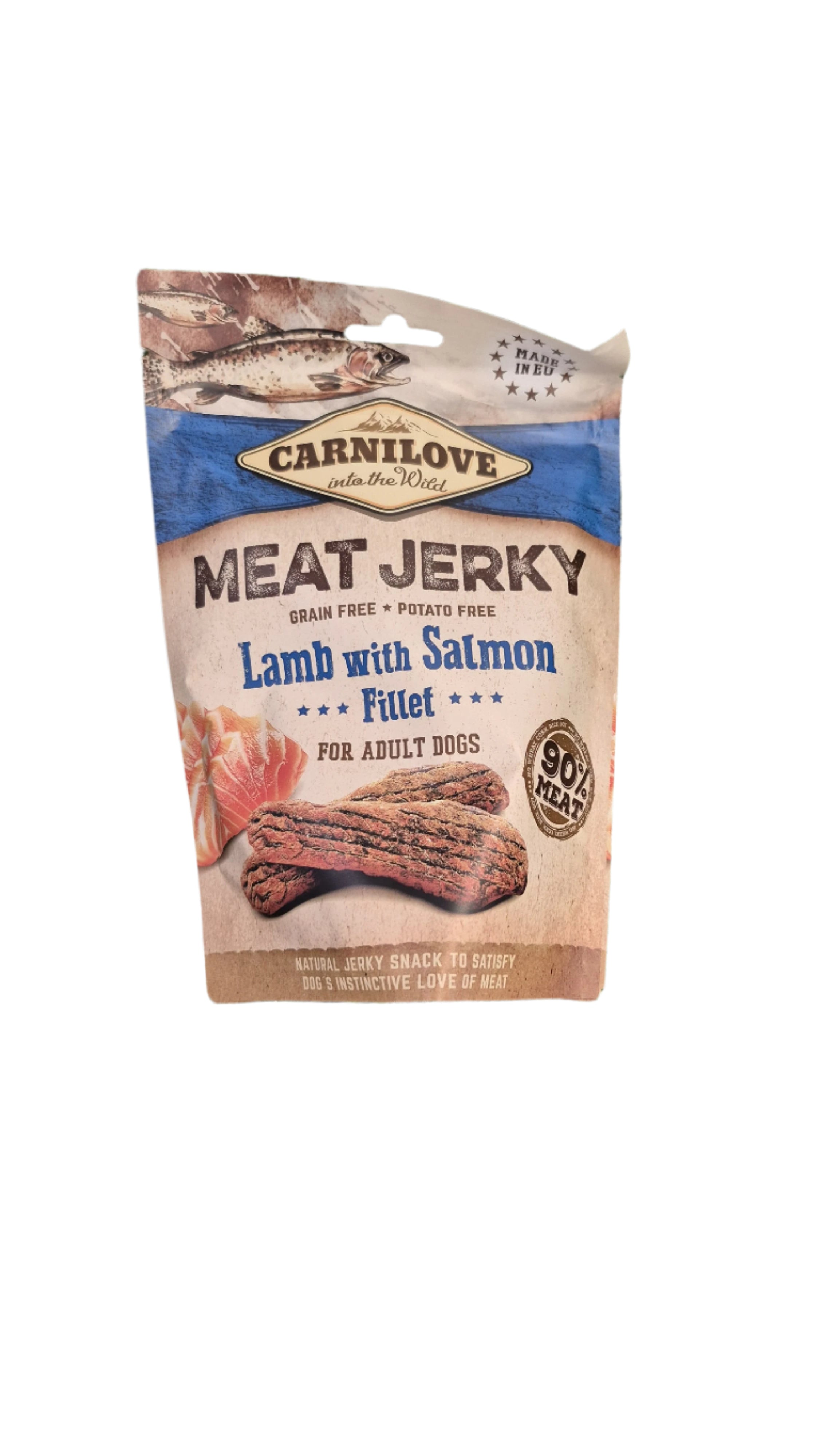 Carnilove Meat Jerky – Lamb with Salmon Fillet Bar