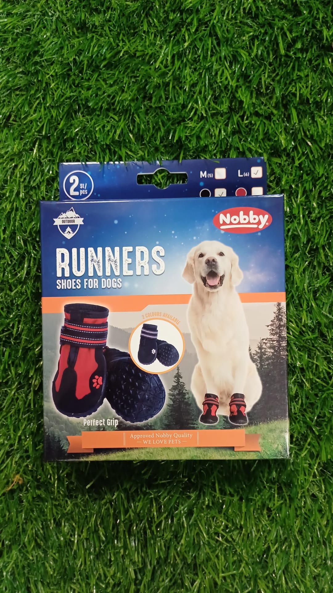 Black Nobby Runner Boots for Dogs