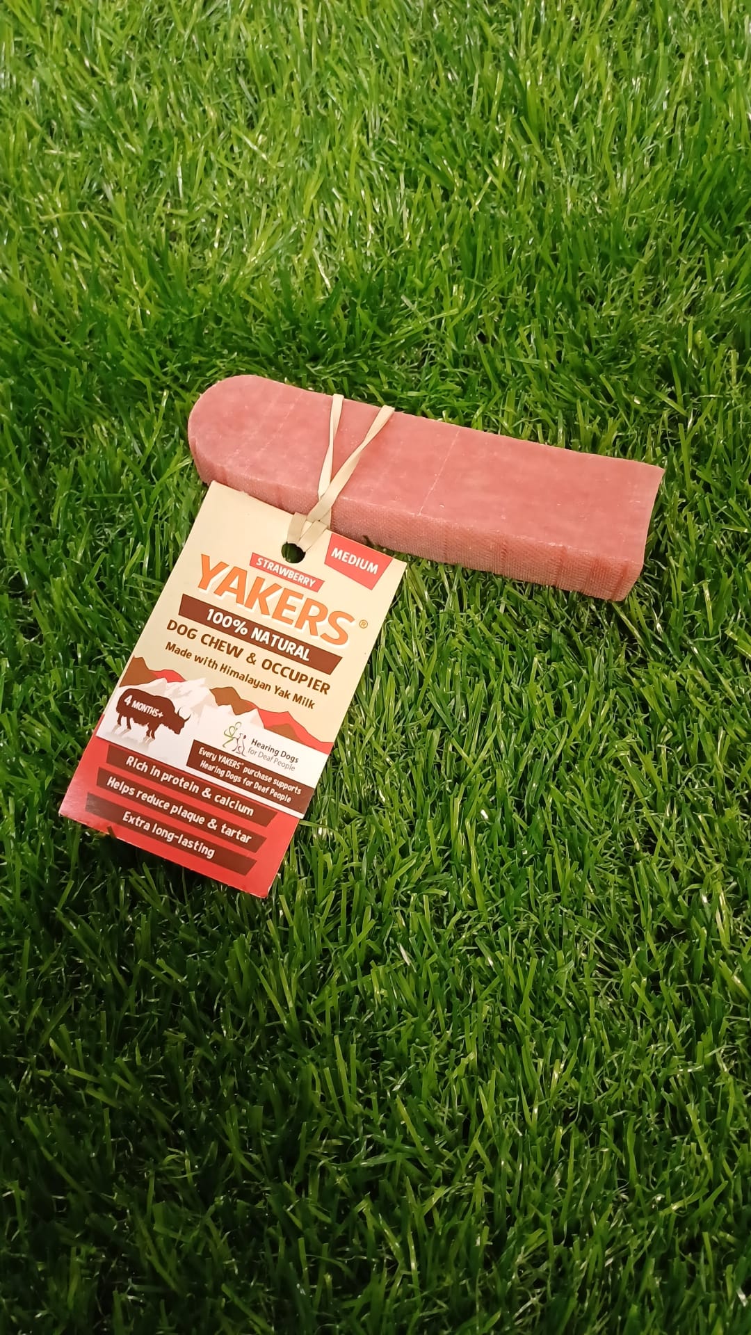 Strawberry Yakers Dog Chew