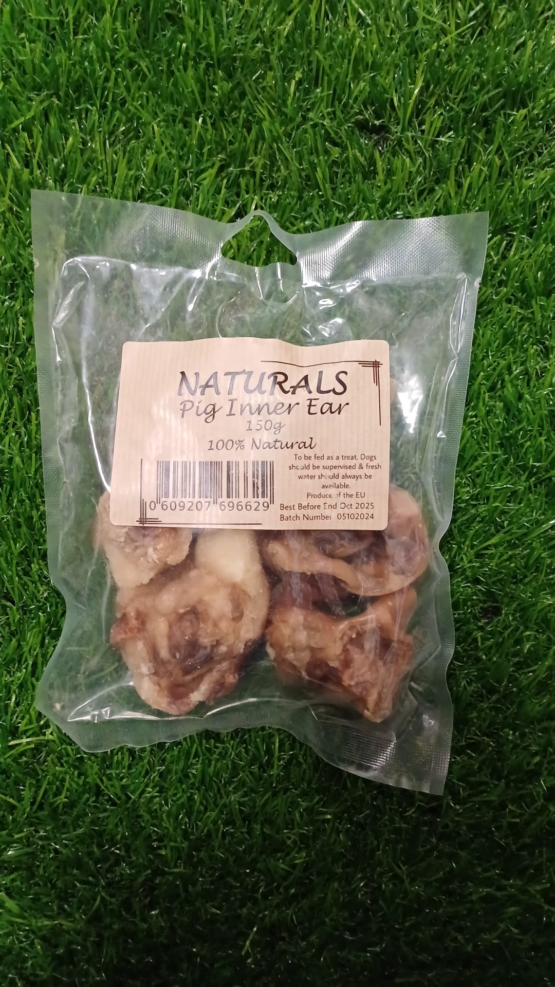 Pig Inner Ear Natural Dog Treats