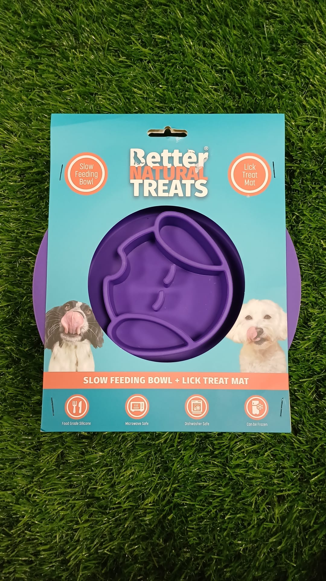Slow Feeding Bowl & Lick Treat Bowl All in One