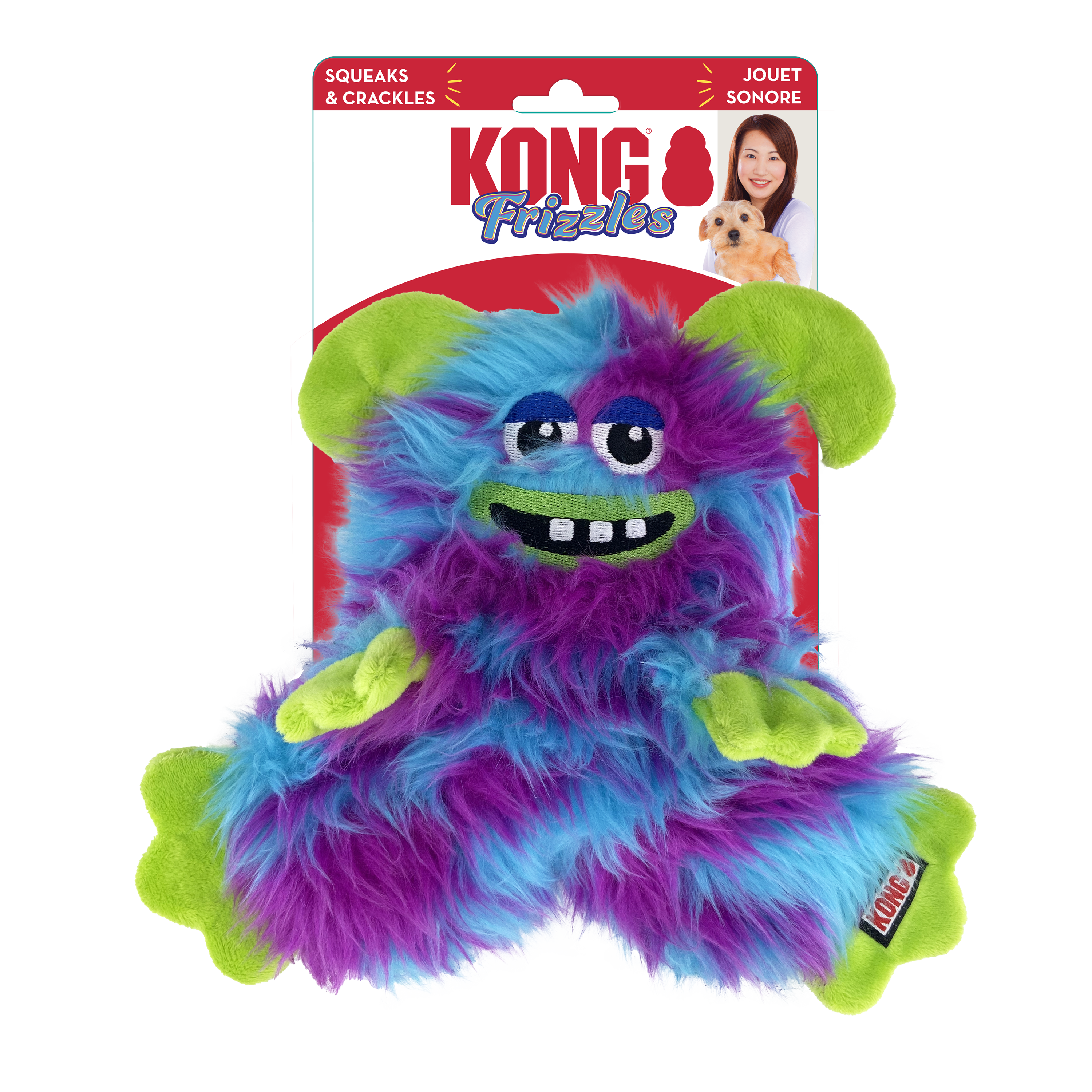 Frizzles Razzle Purple Dog Squeaky Toy