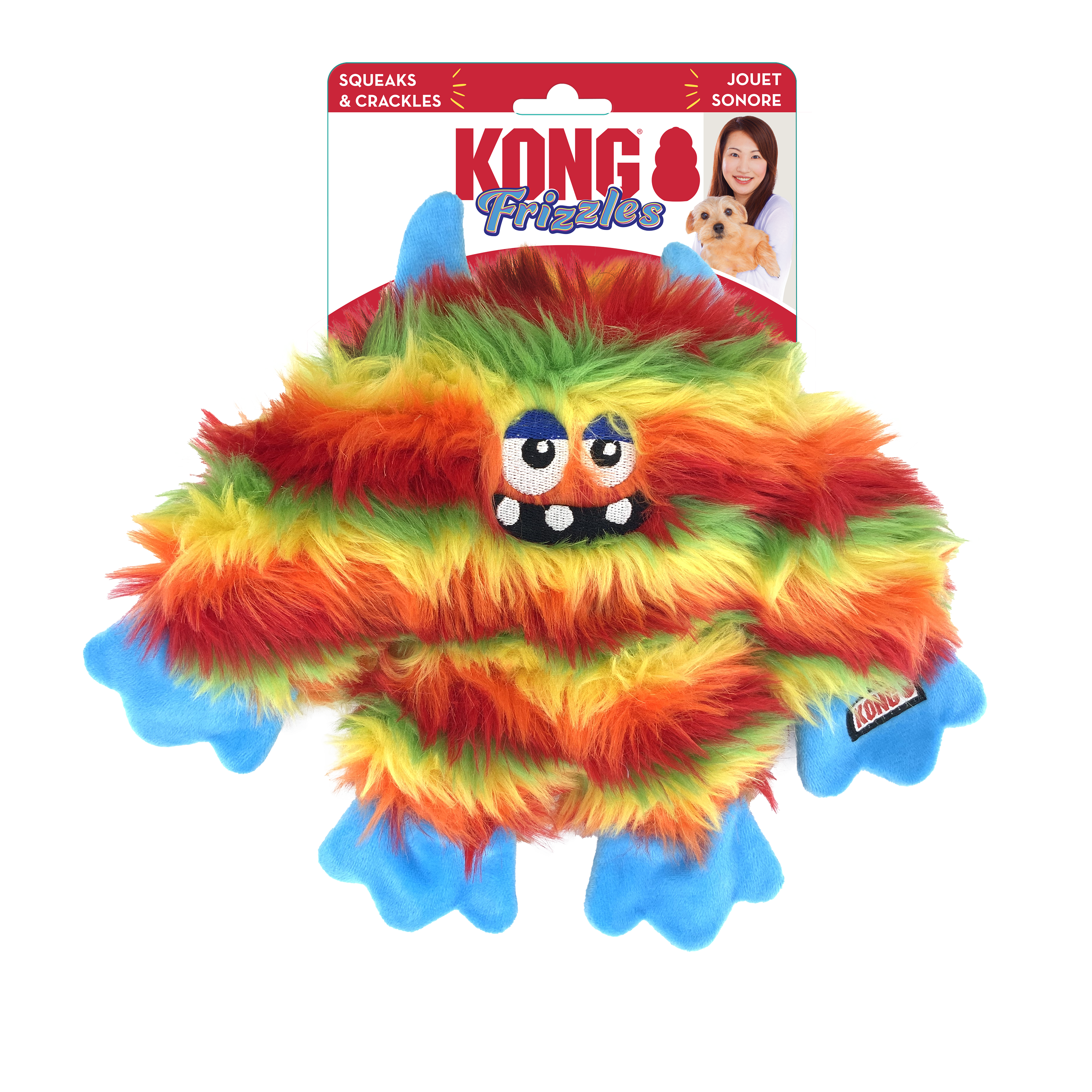 Frizzles Zazzle Red Dog Squeaky Toy