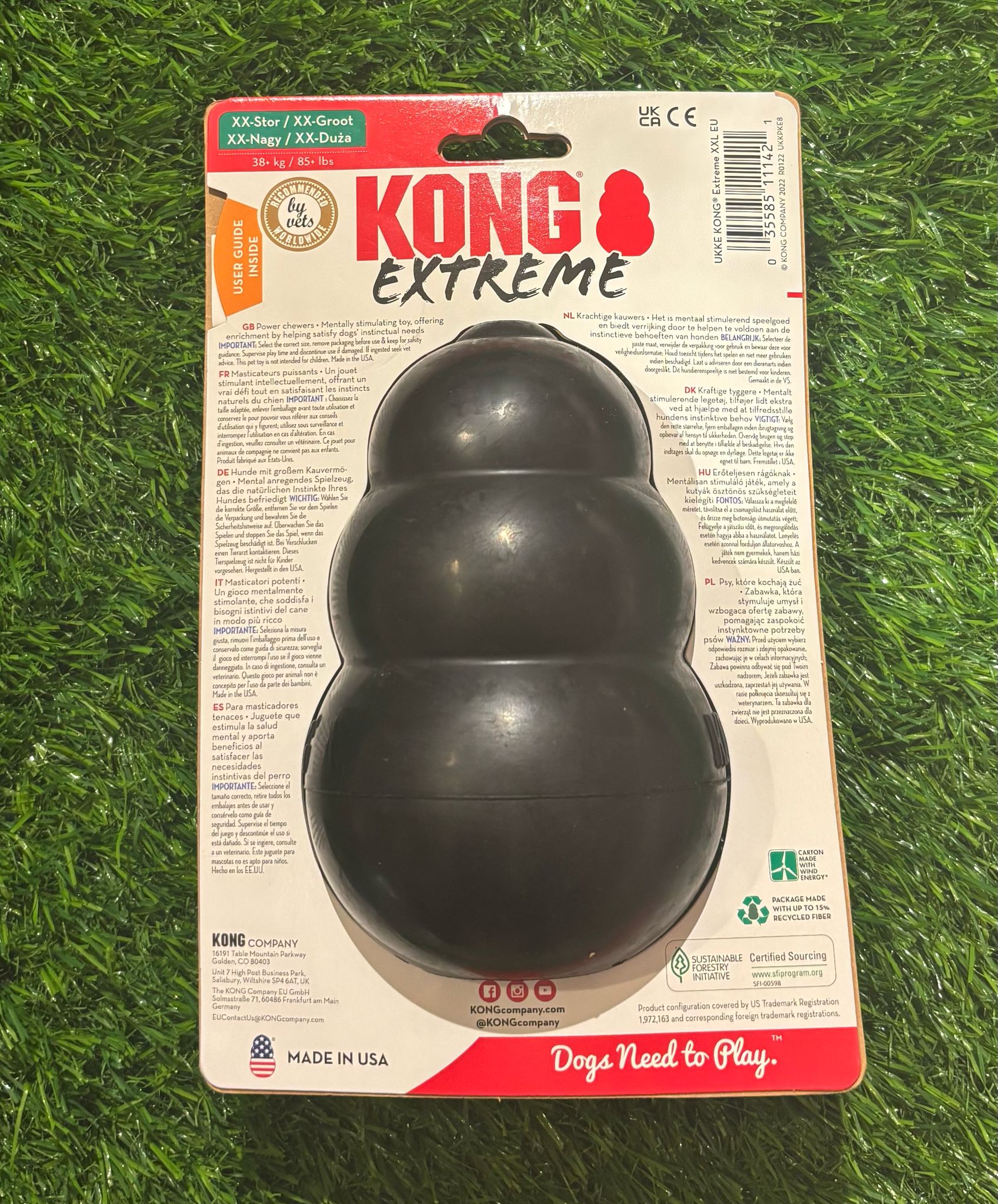 Black Kong Extreme Dog Treat Holder