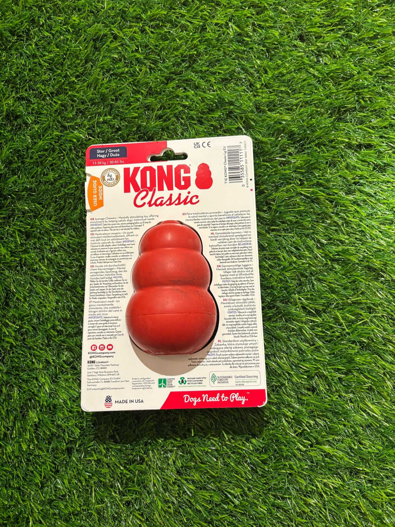 Kong Red Classic Dog Treat Holder