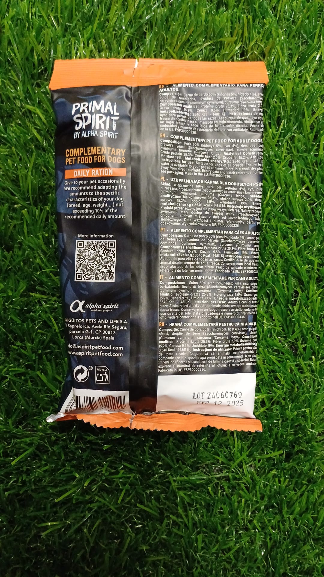 Primal Spirit Grassland Dog Treats