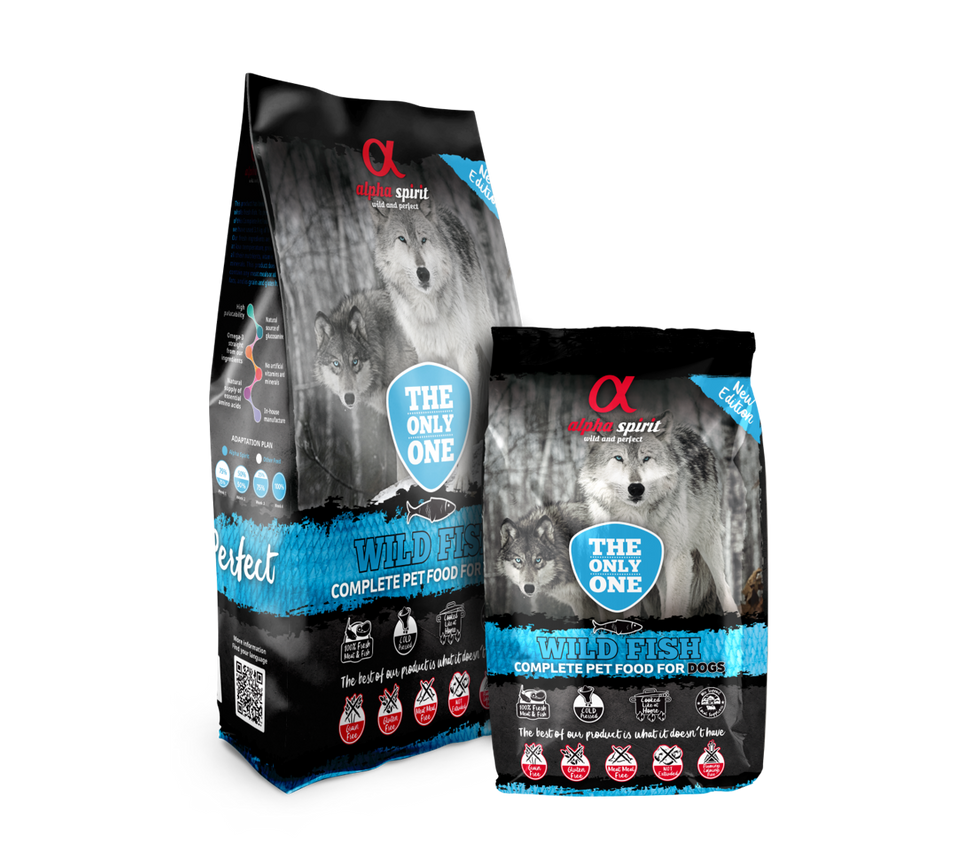 Alpha Spirit Wild Fish Cold Pressed Dog Food