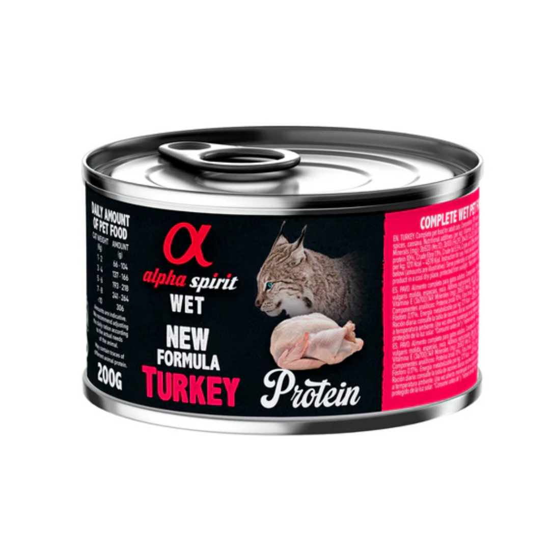 Alpha Spirit Wet Cat Food – Turkey