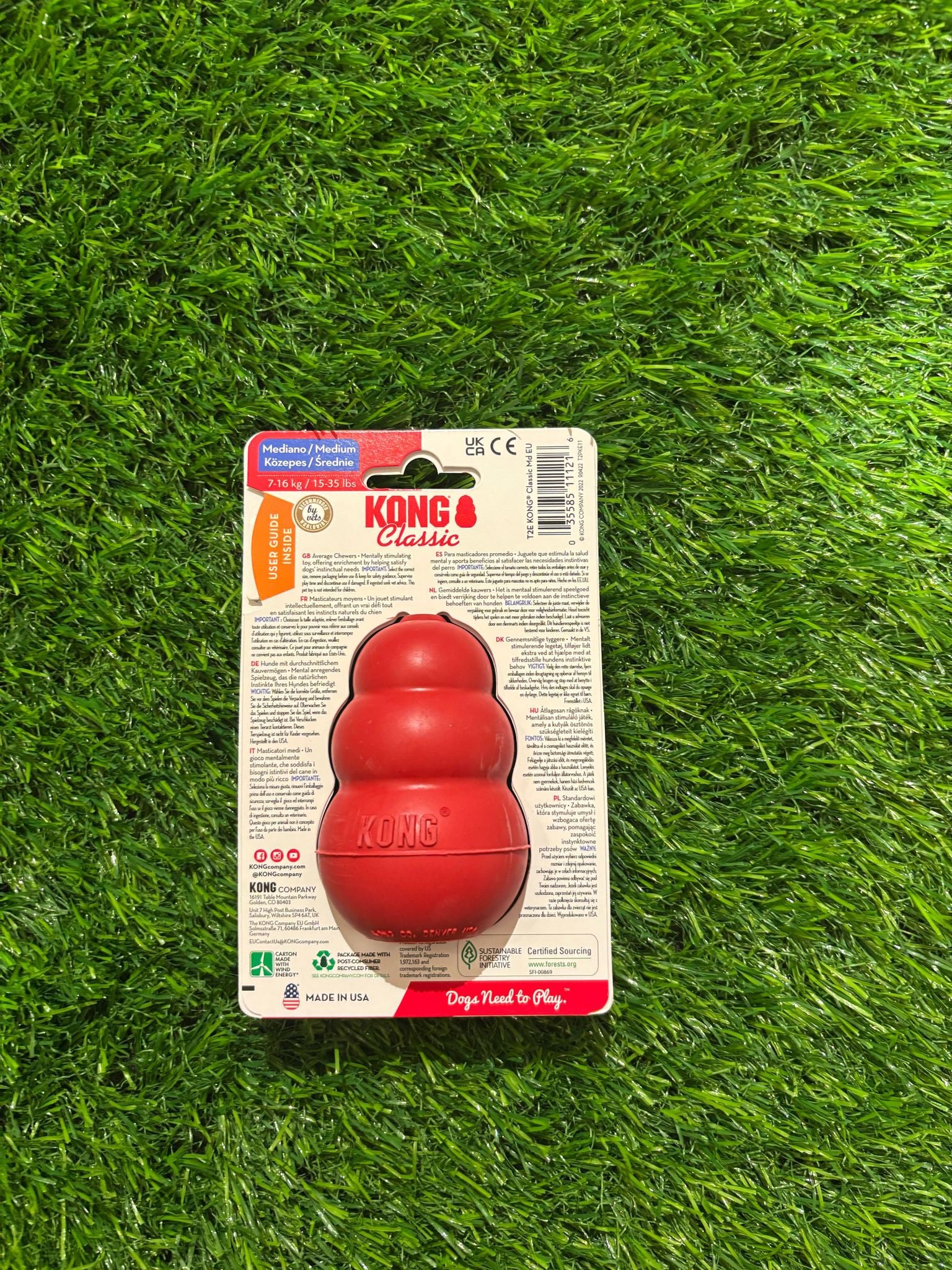 Kong Red Classic Dog Treat Holder