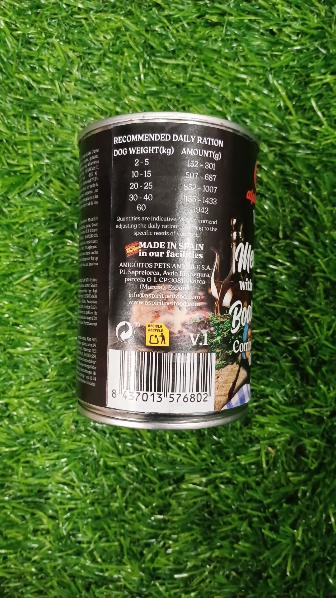 Alpha Spirit Meatballs Dog Wet Food