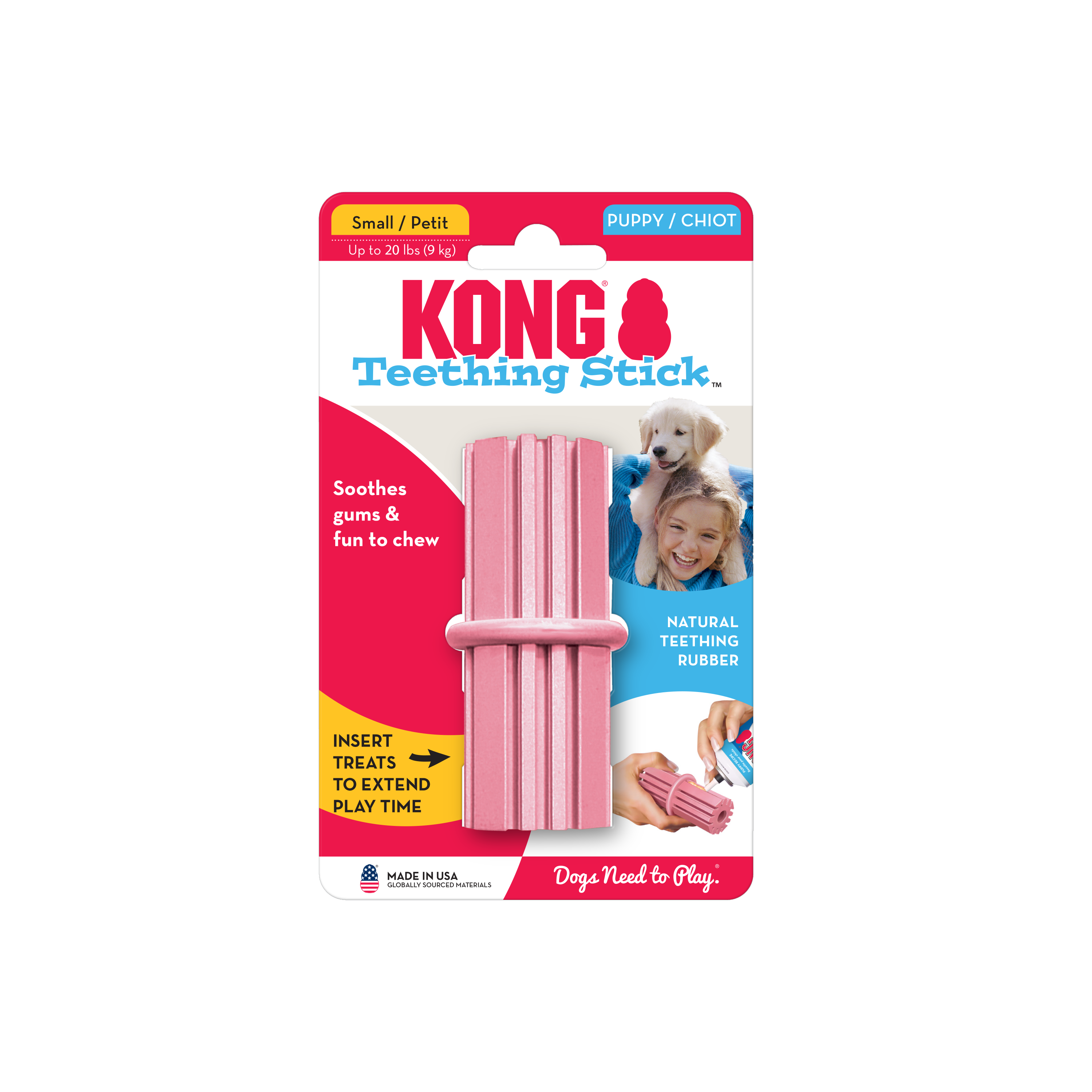 Pink Teething Stick by Kong
